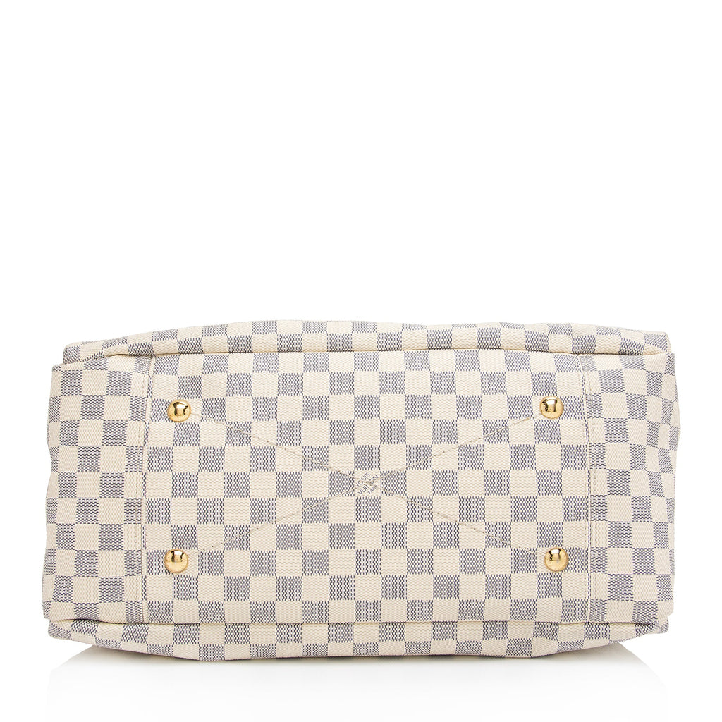 Louis Vuitton Damier Azur Artsy MM Shoulder Bag (SHF-e4MqKD)