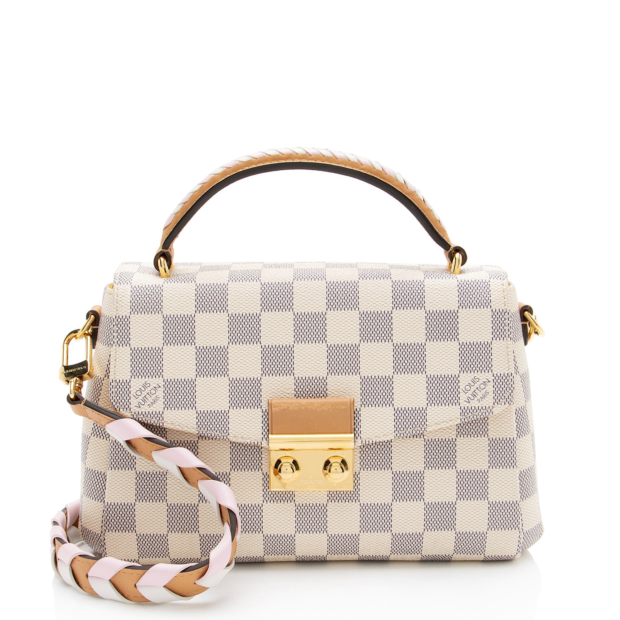 Louis Vuitton Damier Azur Braided Croisette Shoulder Bag