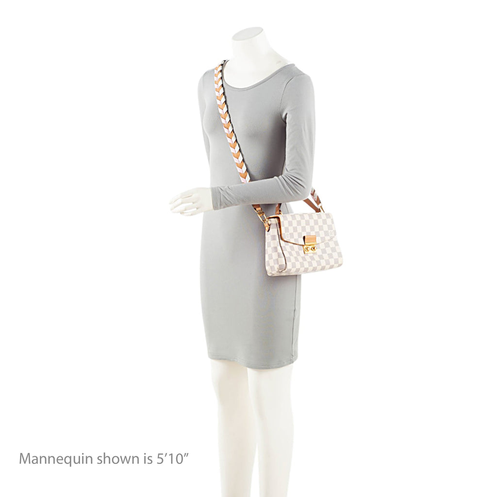 Louis Vuitton Damier Azur Braided Croisette Shoulder Bag