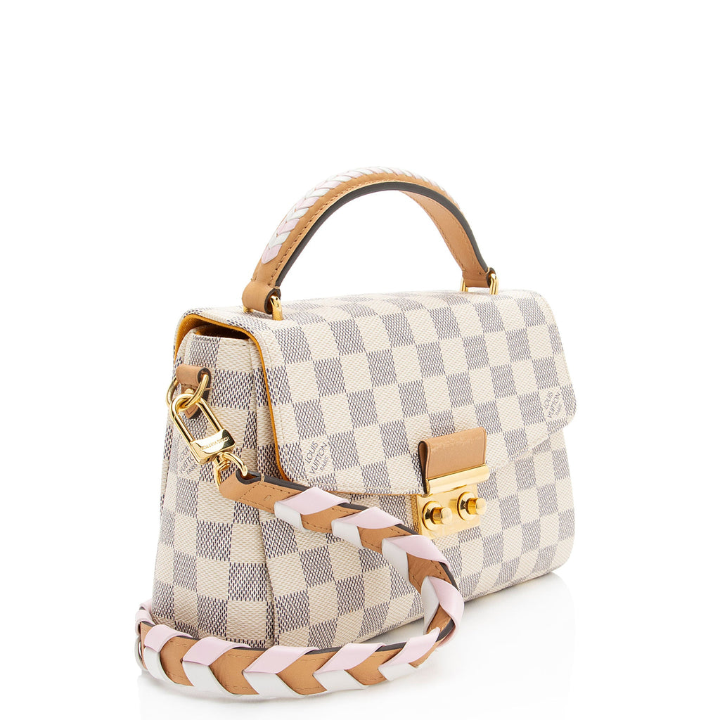 Louis Vuitton Damier Azur Braided Croisette Shoulder Bag