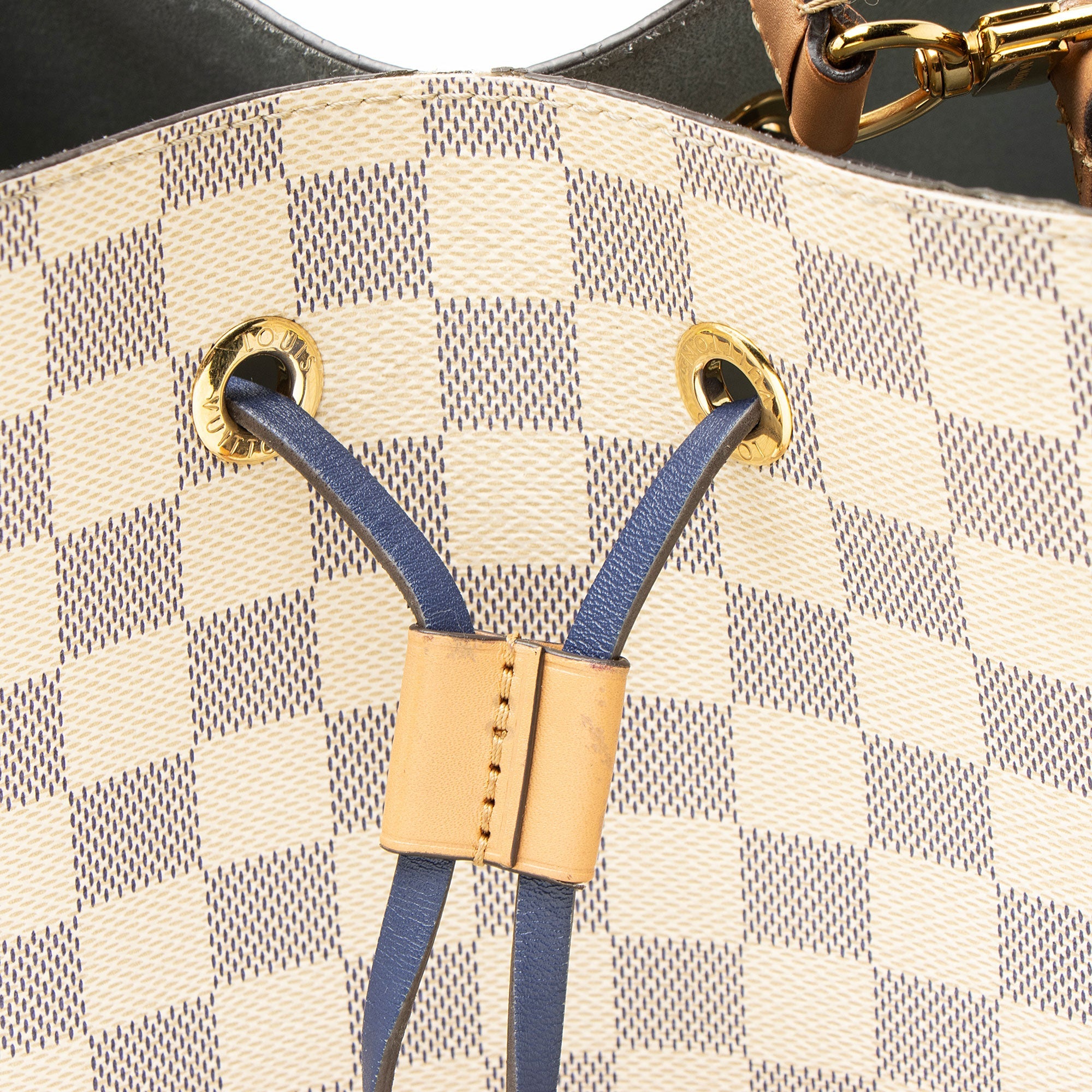 Louis Vuitton Damier Azur Braided Neonoe Shoulder Bag