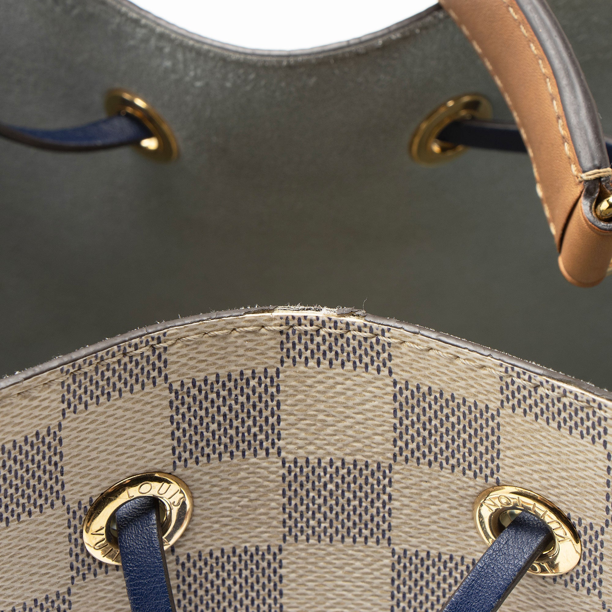 Louis Vuitton Damier Azur Braided Neonoe Shoulder Bag