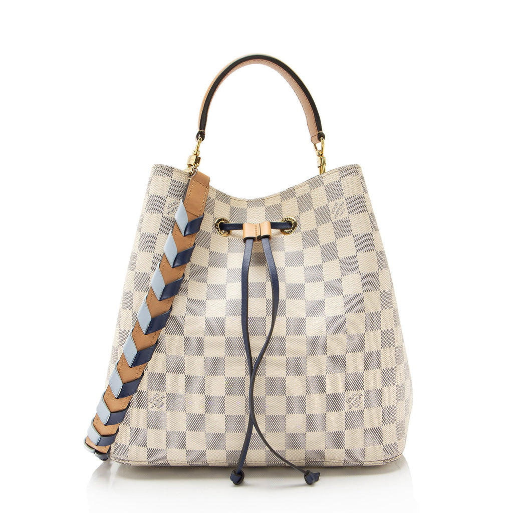 Louis Vuitton Damier Azur Braided Neonoe Shoulder Bag