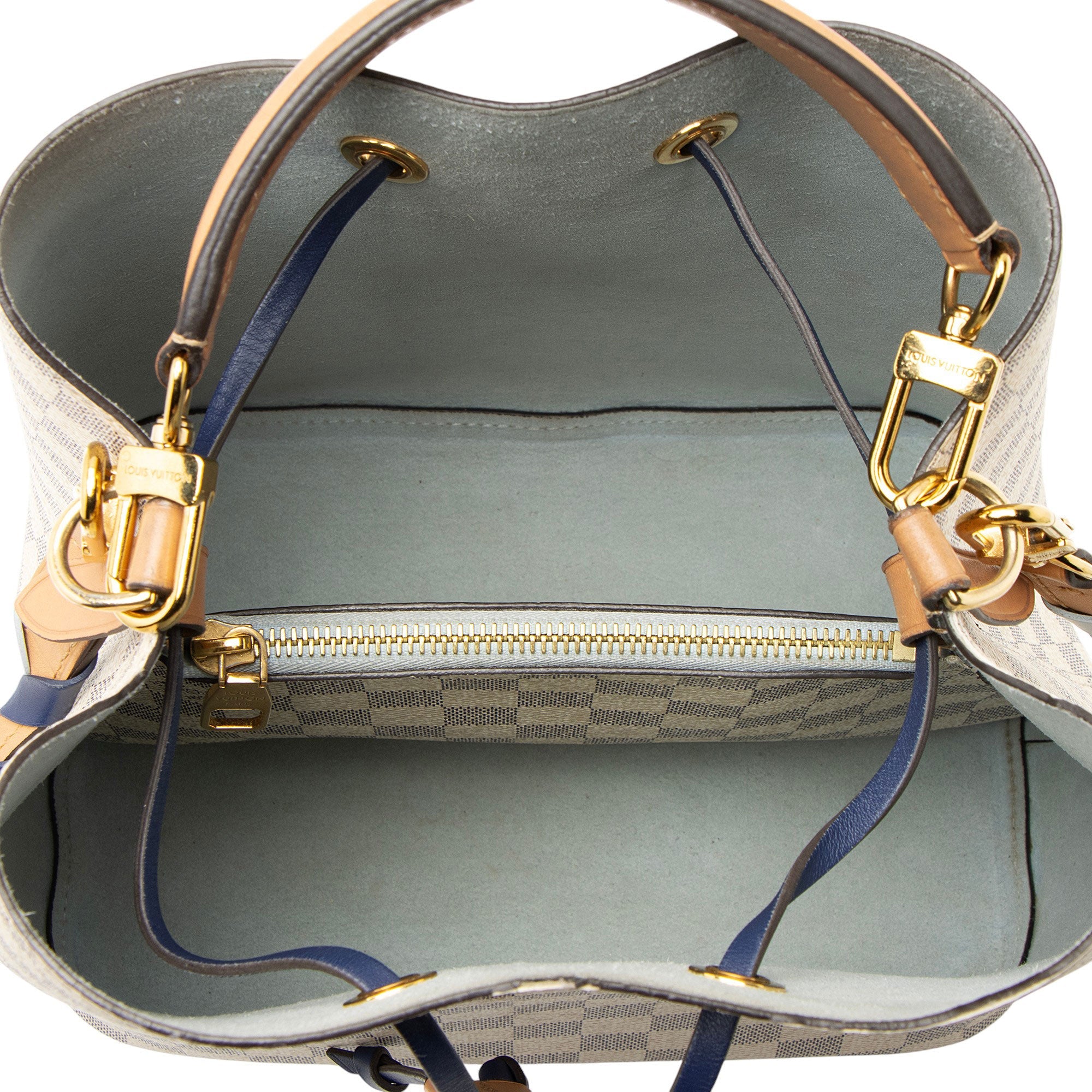 Louis Vuitton Damier Azur Braided Neonoe Shoulder Bag