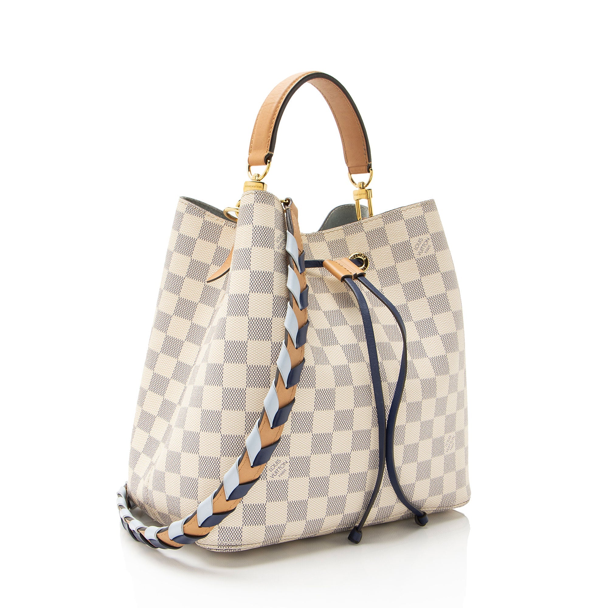 Louis Vuitton Damier Azur Braided Neonoe Shoulder Bag