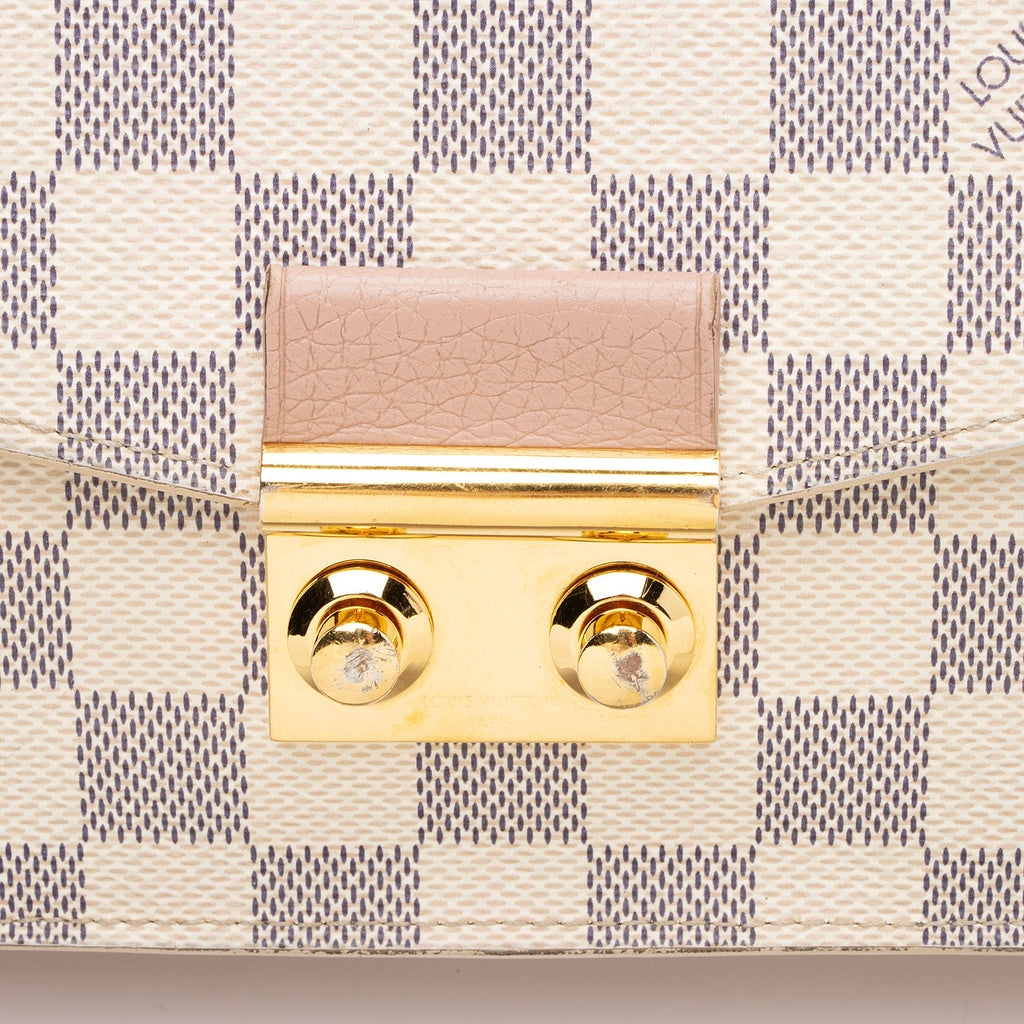 Louis Vuitton Damier Azur Croisette Chain Wallet