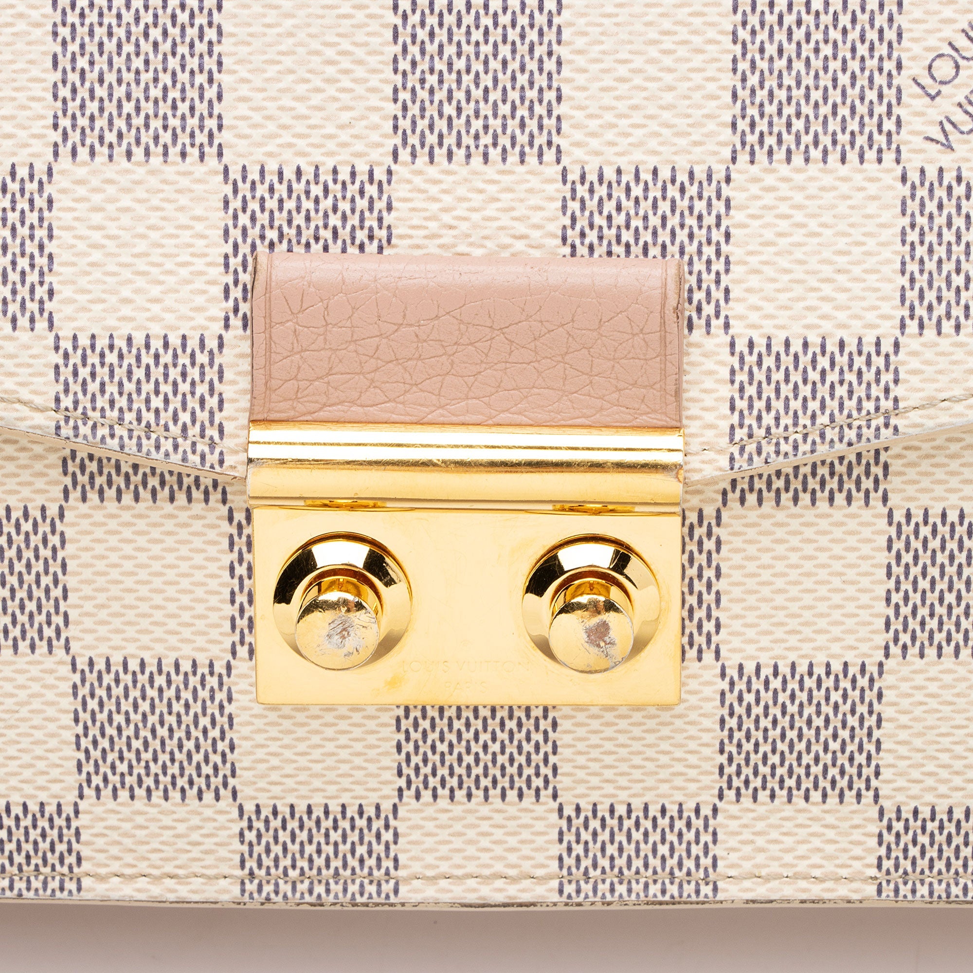 Louis Vuitton Damier Azur Croisette Chain Wallet