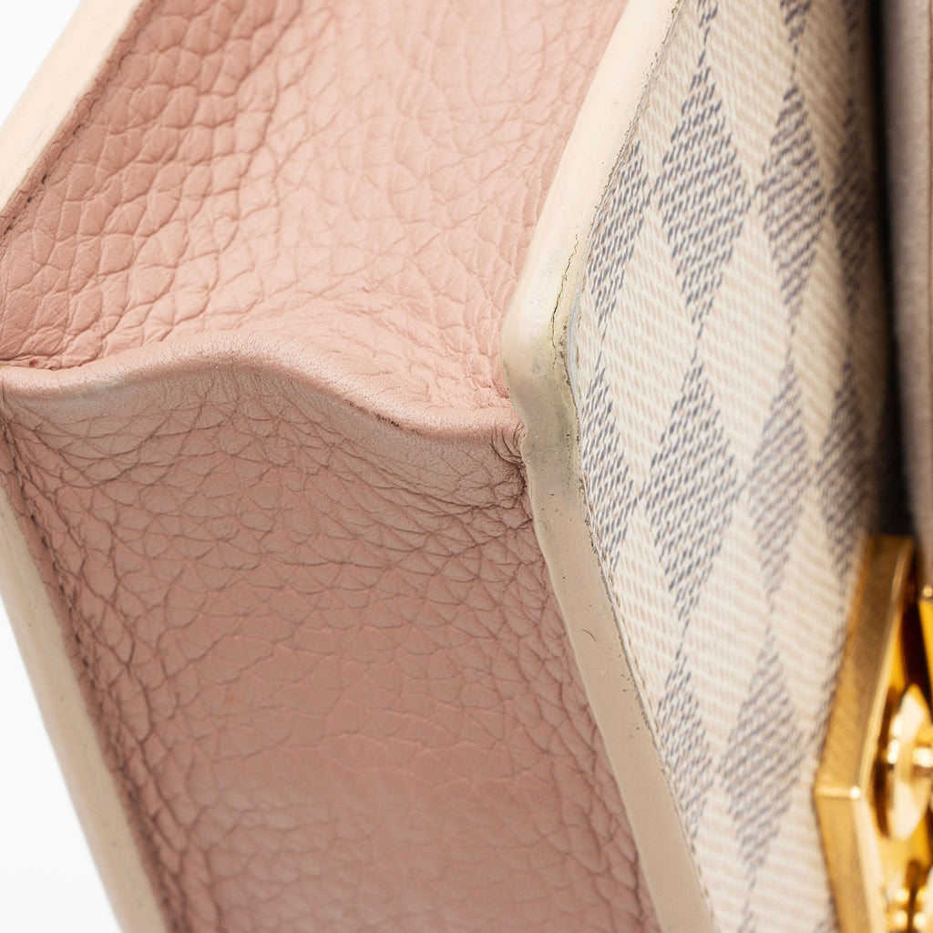 Louis Vuitton Damier Azur Croisette Chain Wallet