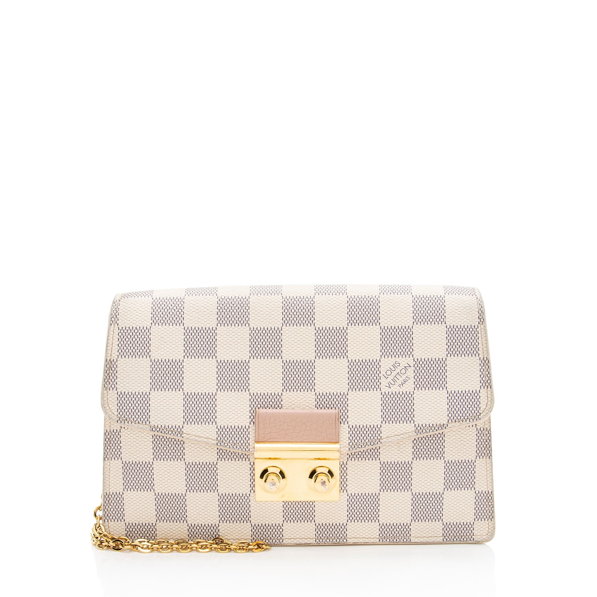 Louis Vuitton Damier Azur Croisette Chain Wallet