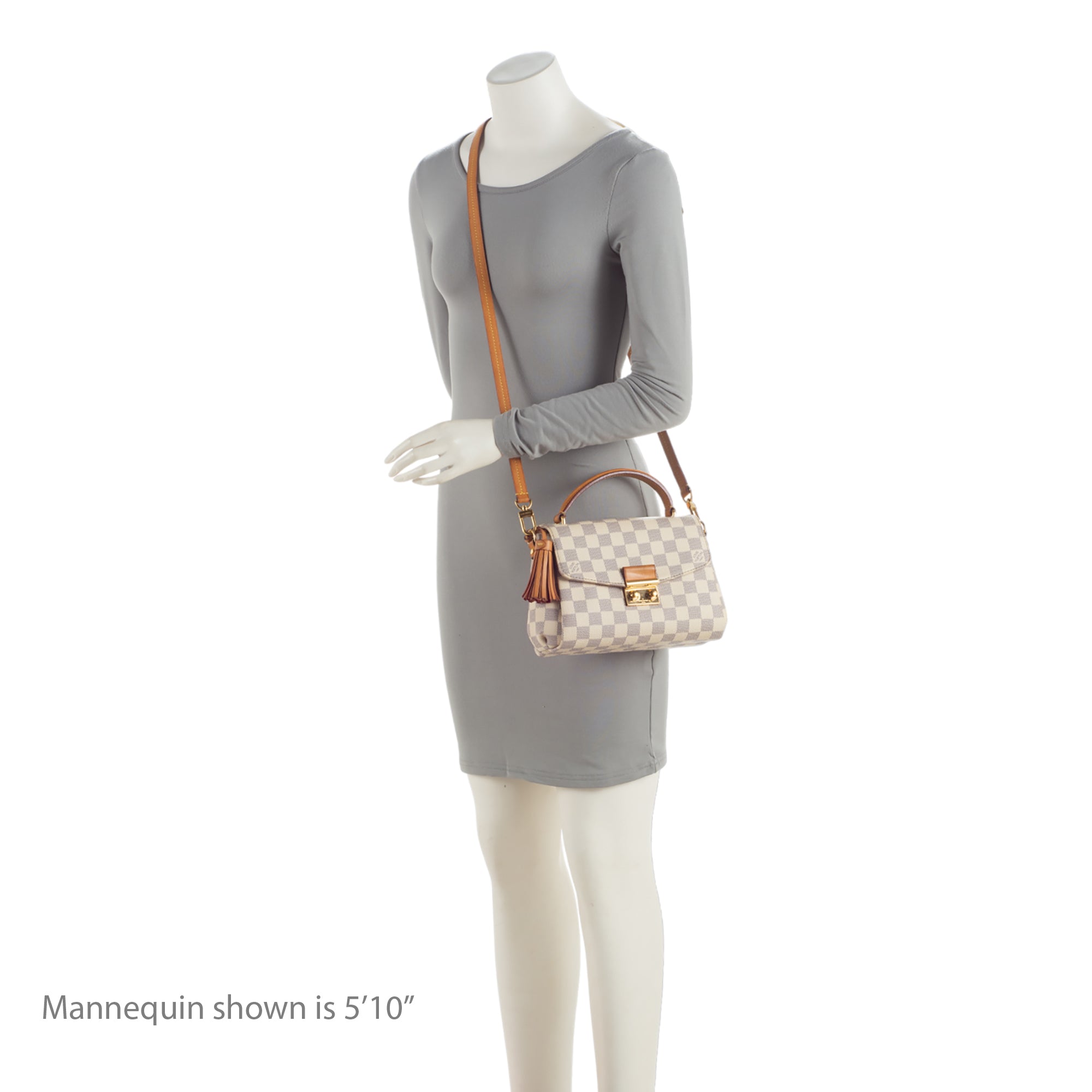 Louis Vuitton Damier Azur Croisette Shoulder Bag (SHF-LgQ1VD)