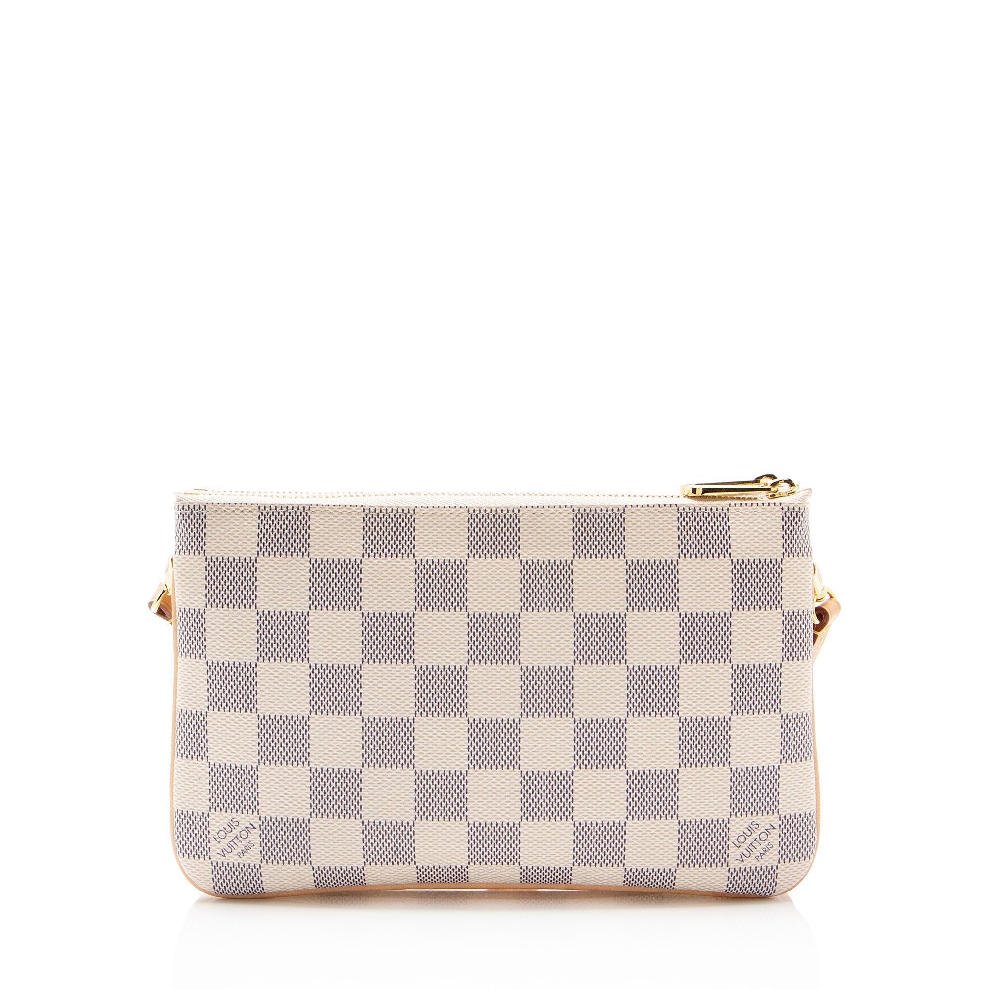 Louis Vuitton Damier Azur Double Zip Pochette