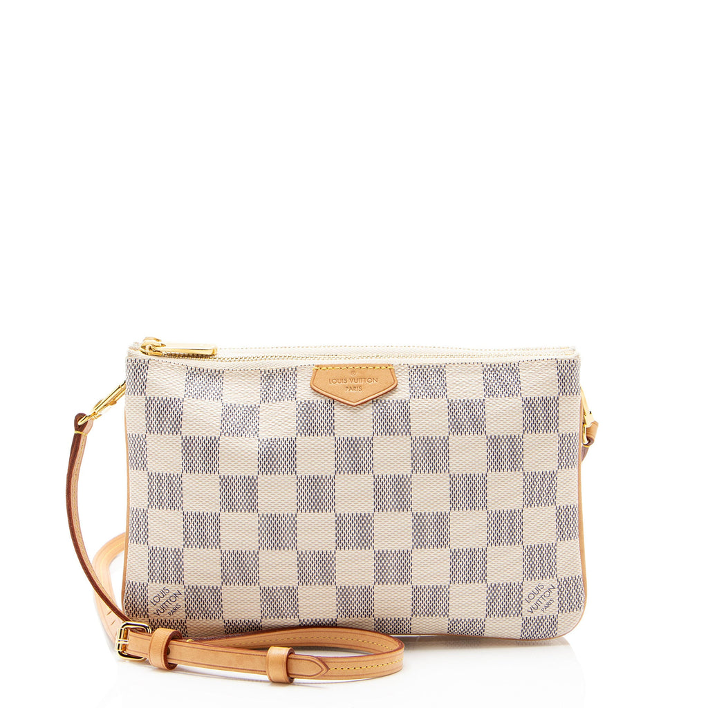 Louis Vuitton Damier Azur Double Zip Pochette