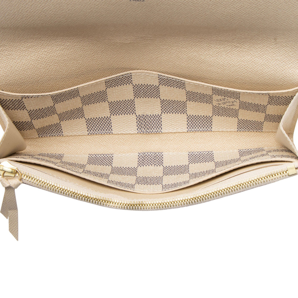 Louis Vuitton Damier Azur Emilie Wallet