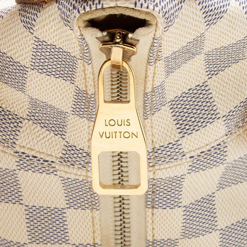 Louis Vuitton Damier Azur Evora MM Tote (SHF-hDLcg6)