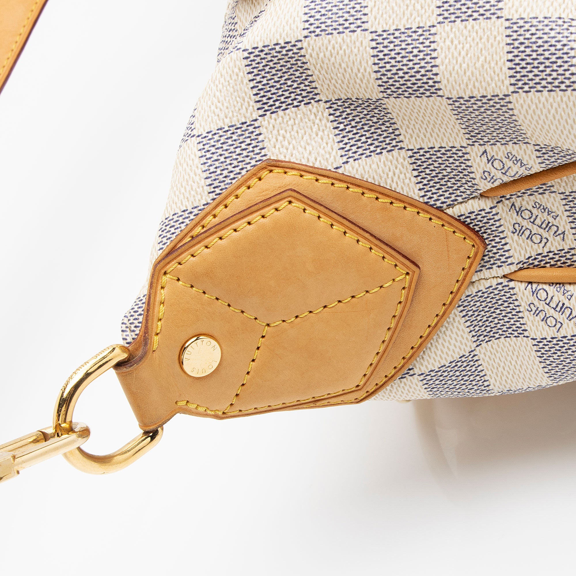 Louis Vuitton Damier Azur Evora MM Tote (SHF-hDLcg6)