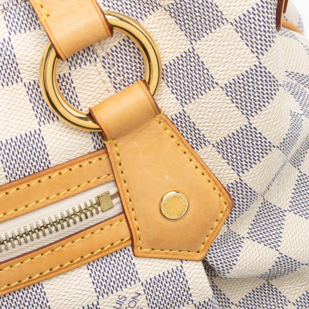 Louis Vuitton Damier Azur Evora MM Tote (SHF-hDLcg6)