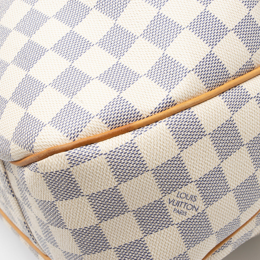 Louis Vuitton Damier Azur Evora MM Tote (SHF-hDLcg6)