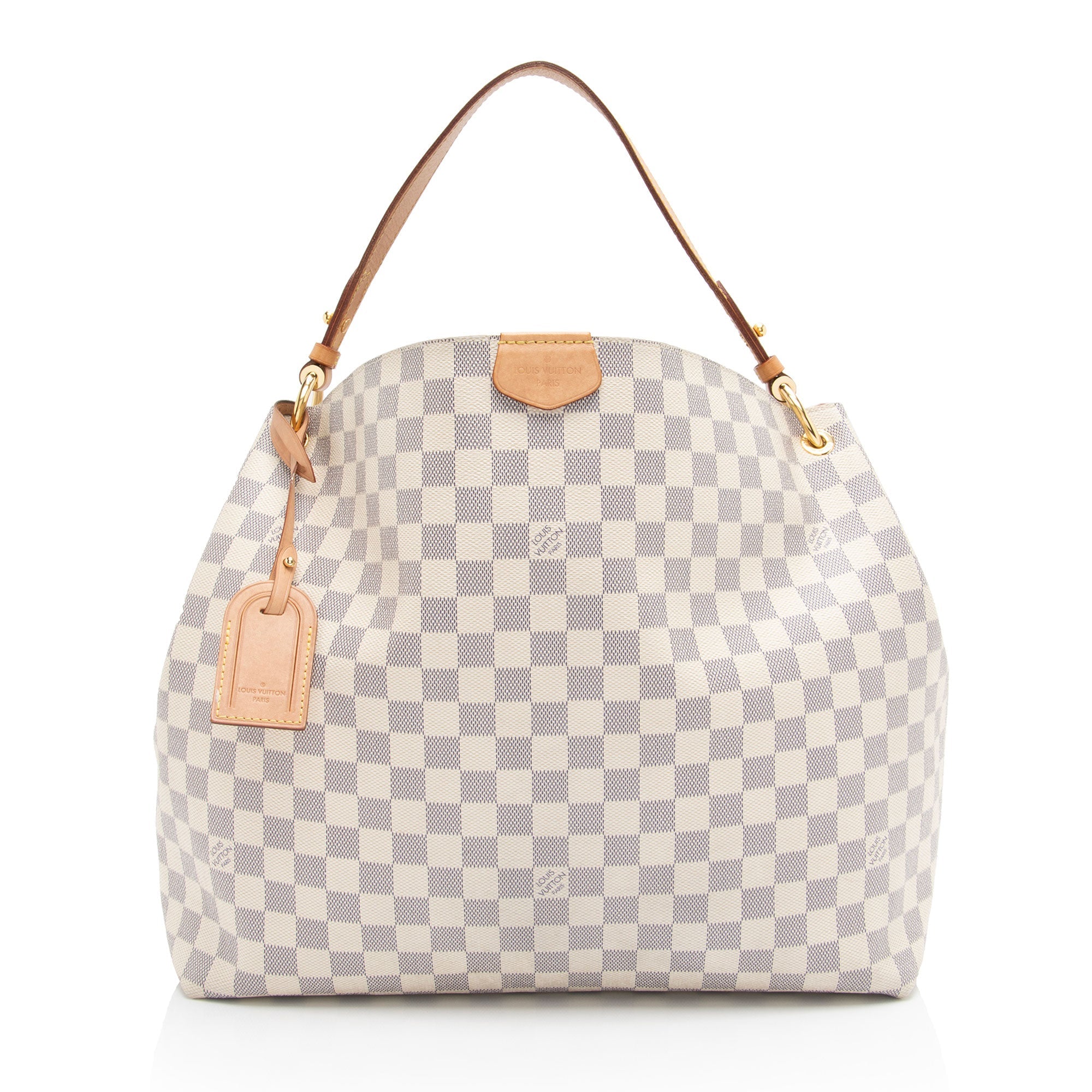 Louis Vuitton Damier Azur Graceful MM Hobo (SHF-O5b29I)
