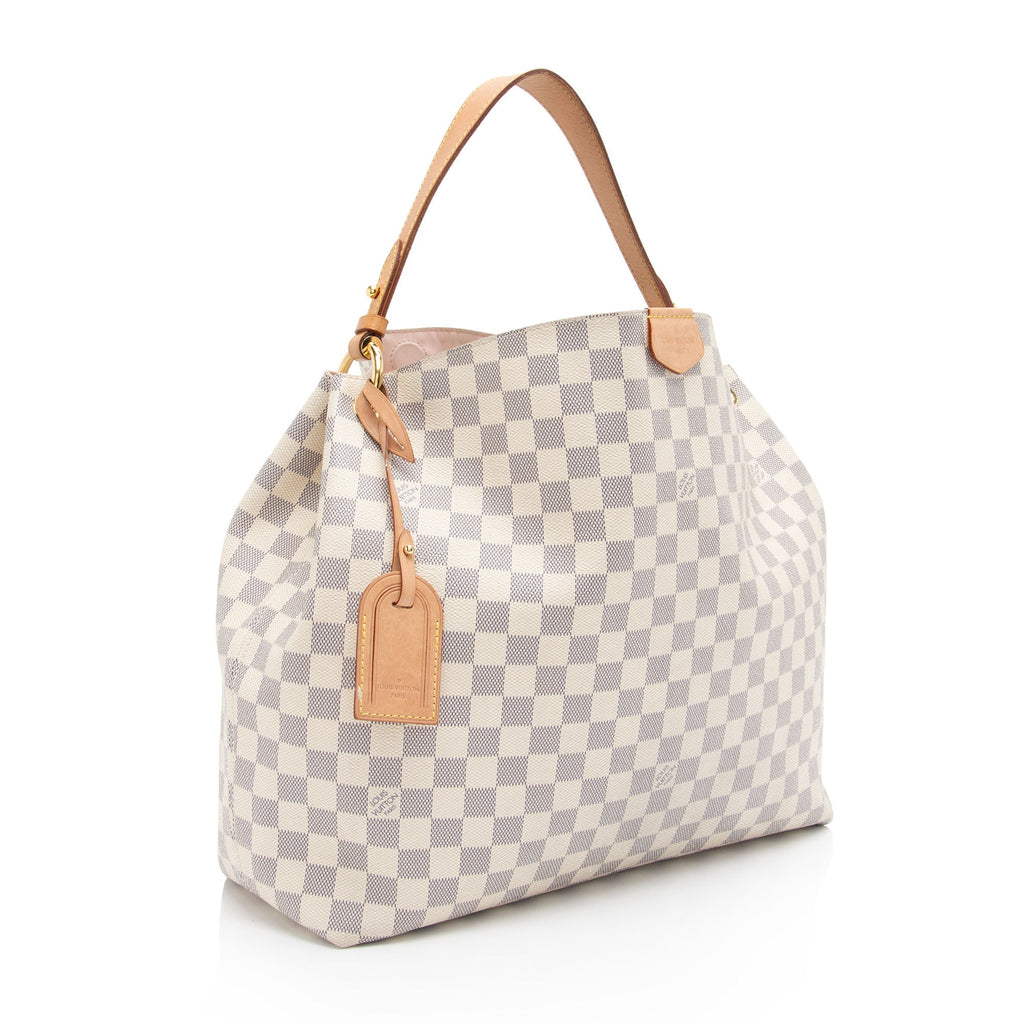 Louis Vuitton Damier Azur Graceful MM Hobo (SHF-O5b29I)