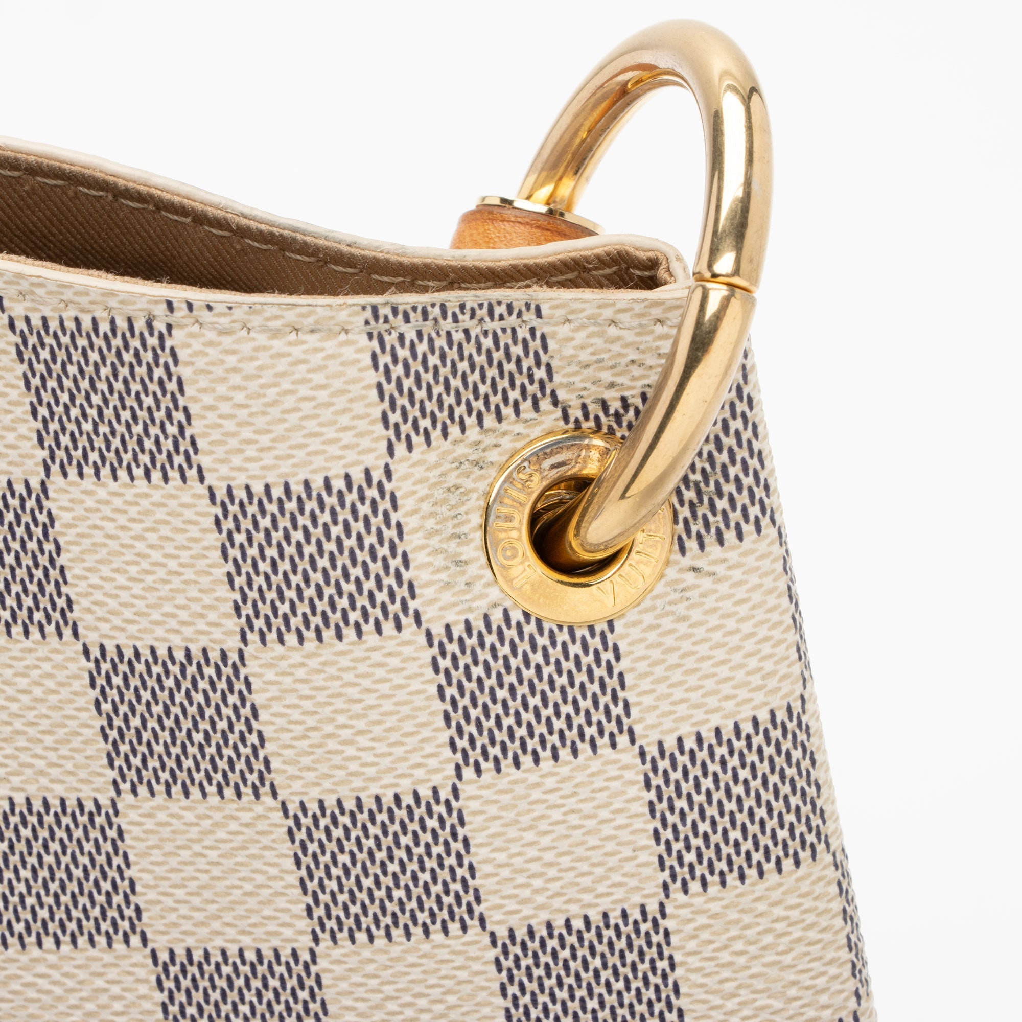 Louis Vuitton Damier Azur Graceful PM Hobo (SHF-4ndFPX)