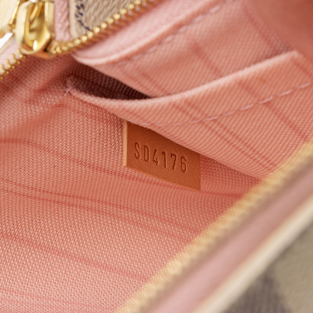 Louis Vuitton Damier Azur Neverfull MM Pochette (SHF-DEORVZ)