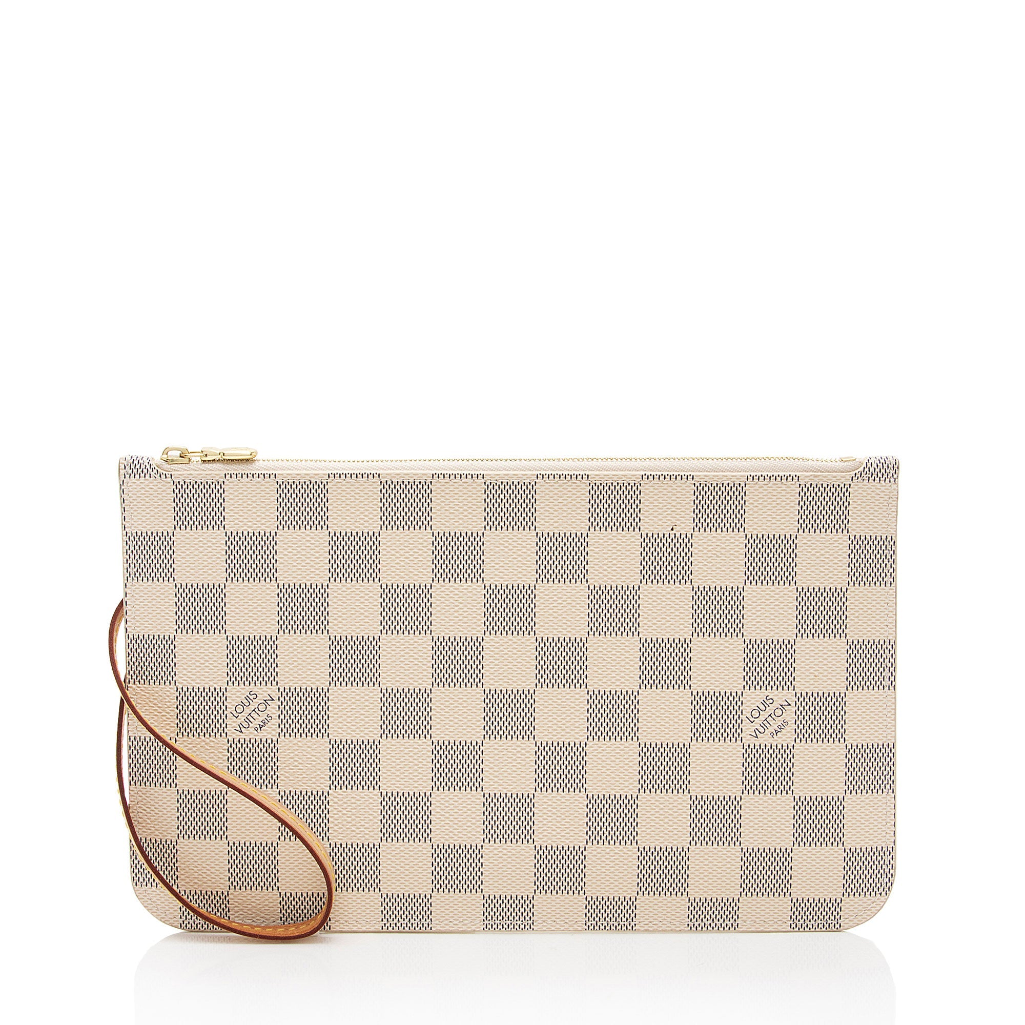 Louis Vuitton Damier Azur Neverfull MM Pochette (SHF-QQNLhH)