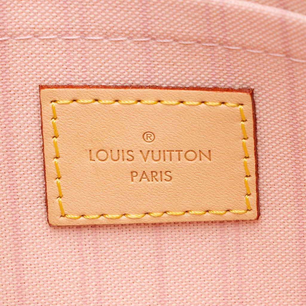 Louis Vuitton Damier Azur Neverfull MM Pochette - FINAL SALE (SHF-J7z27Y)