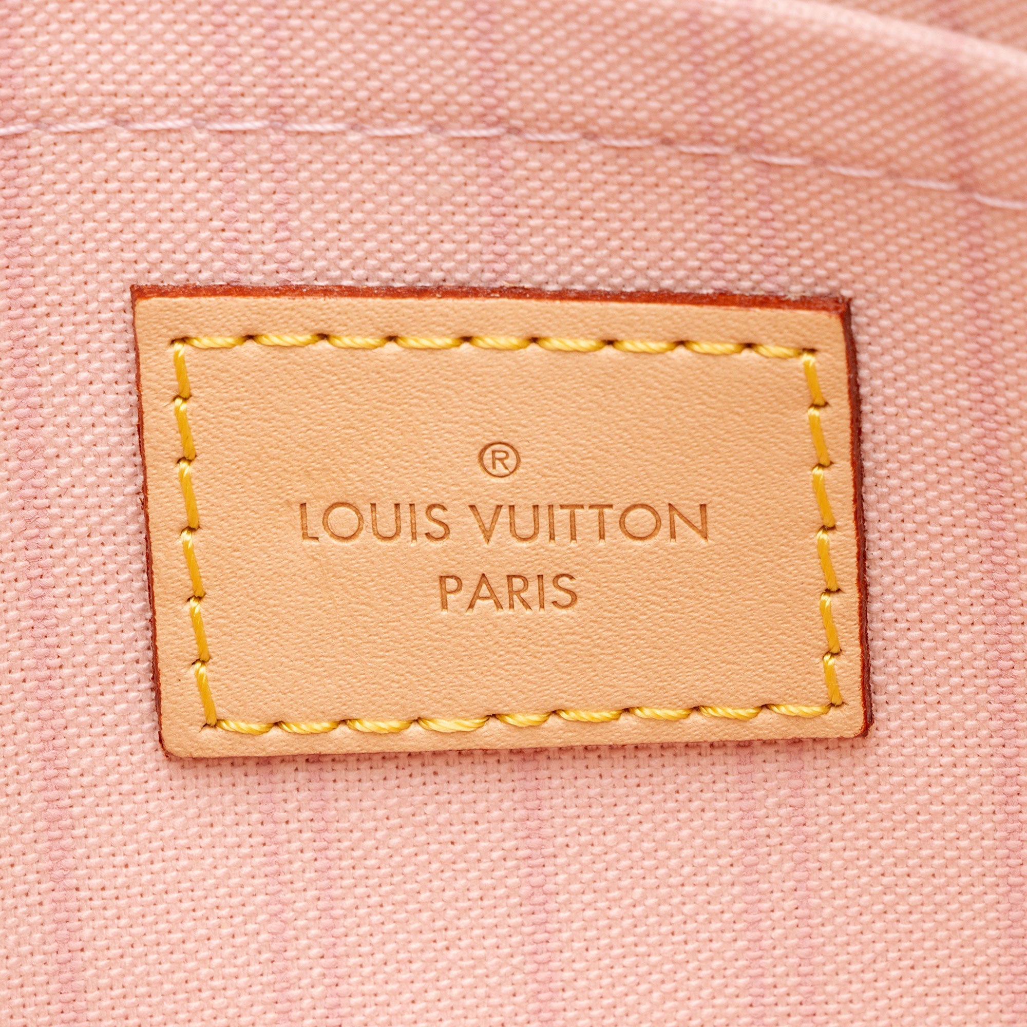 Louis Vuitton Damier Azur Neverfull MM Pochette - FINAL SALE (SHF-J7z27Y)