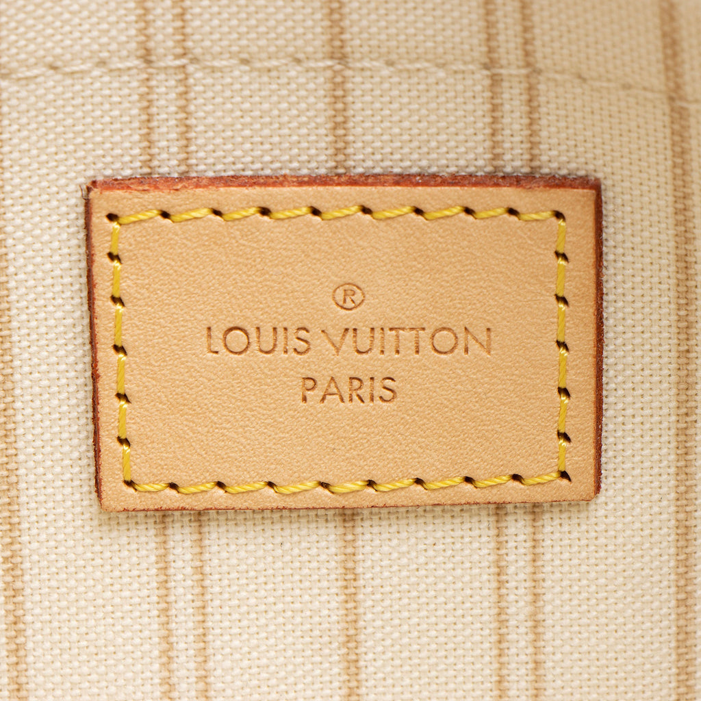 Louis Vuitton Damier Azur Neverfull MM Pochette (SHF-lsa2Ig)