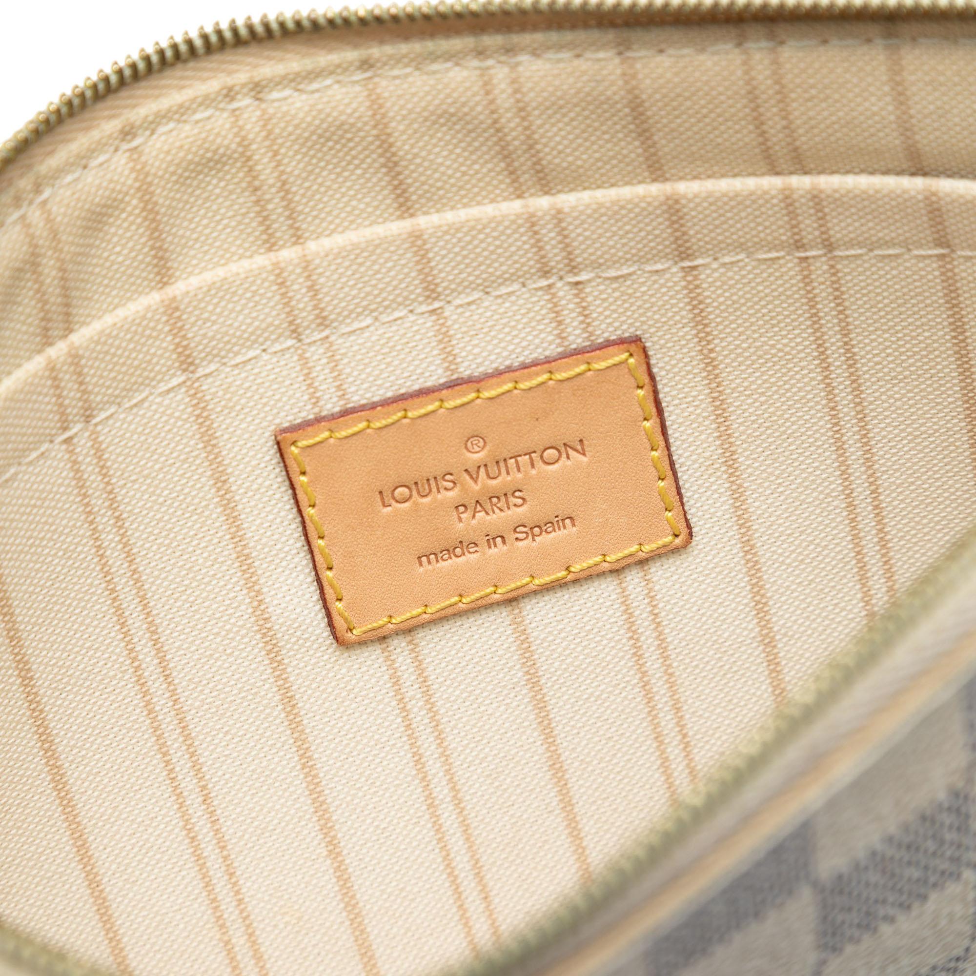 Louis Vuitton Damier Azur Neverfull MM Pouch