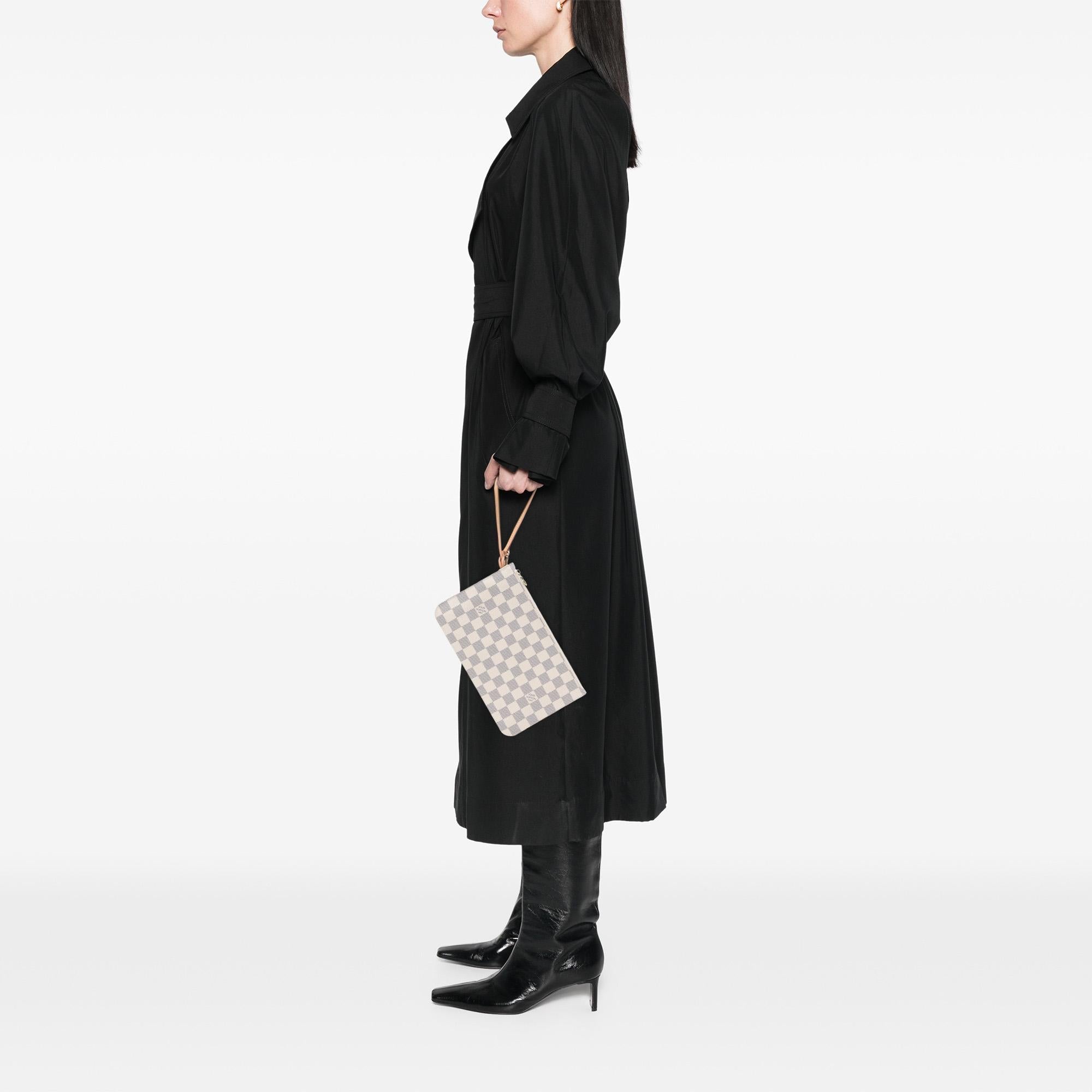 Louis Vuitton Damier Azur Neverfull MM Pouch