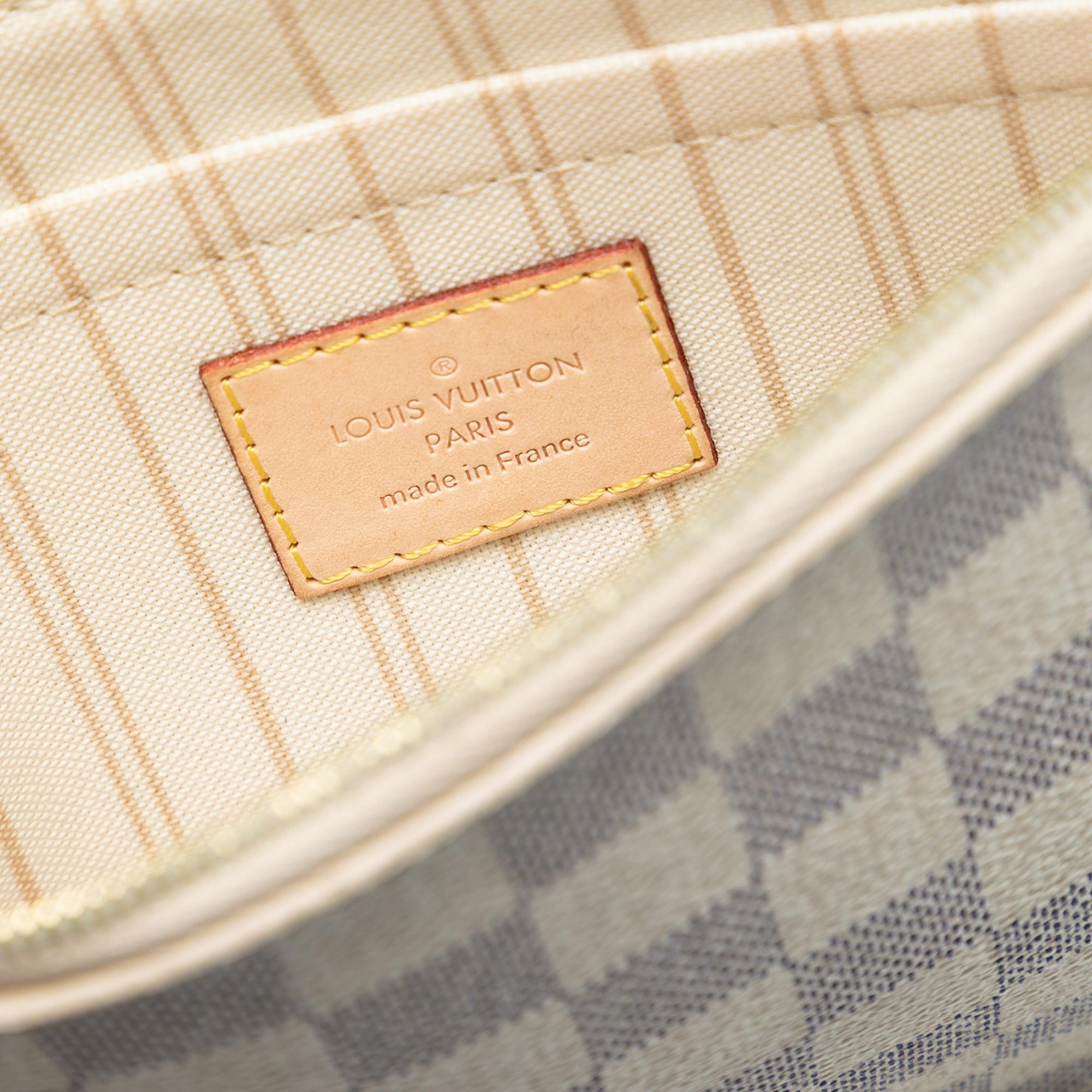 Louis Vuitton Damier Azur Neverfull MM Pouch