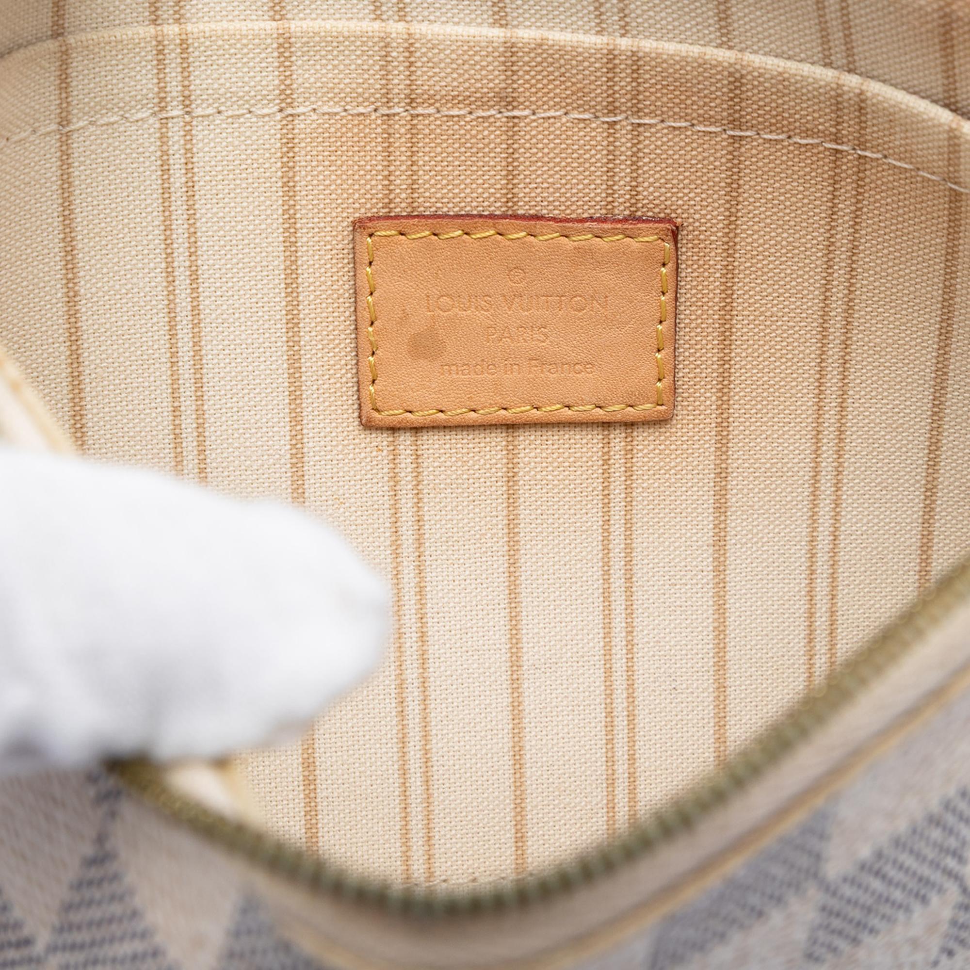 Louis Vuitton Damier Azur Neverfull MM Pouch