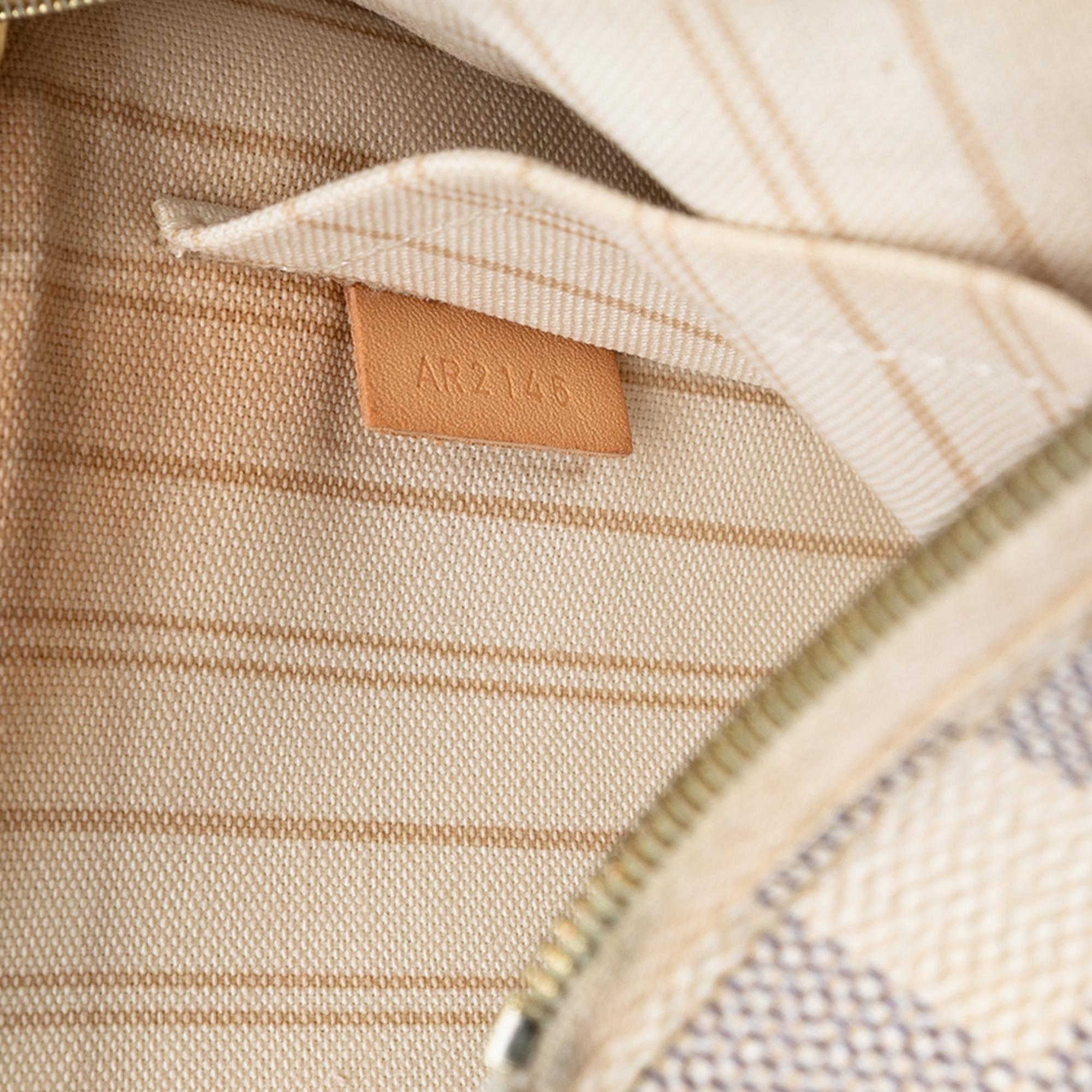Louis Vuitton Damier Azur Neverfull MM Pouch