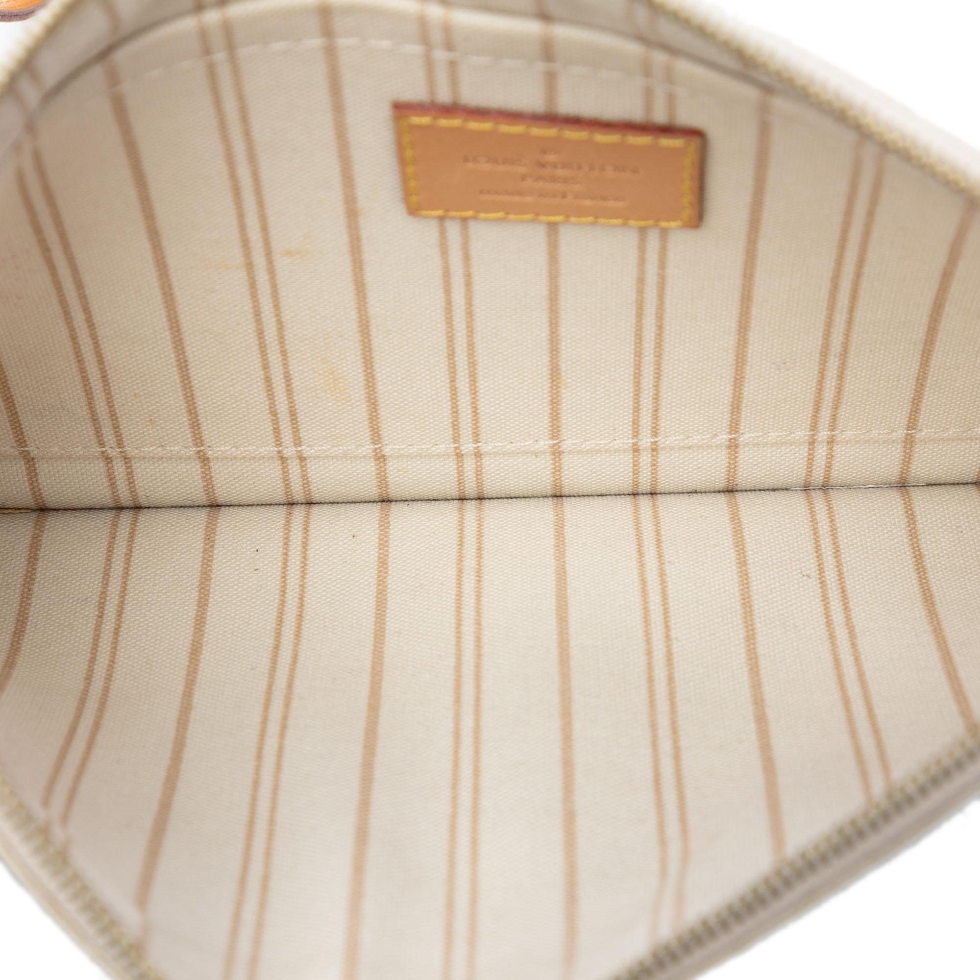 Louis Vuitton Damier Azur Neverfull MM Pouch
