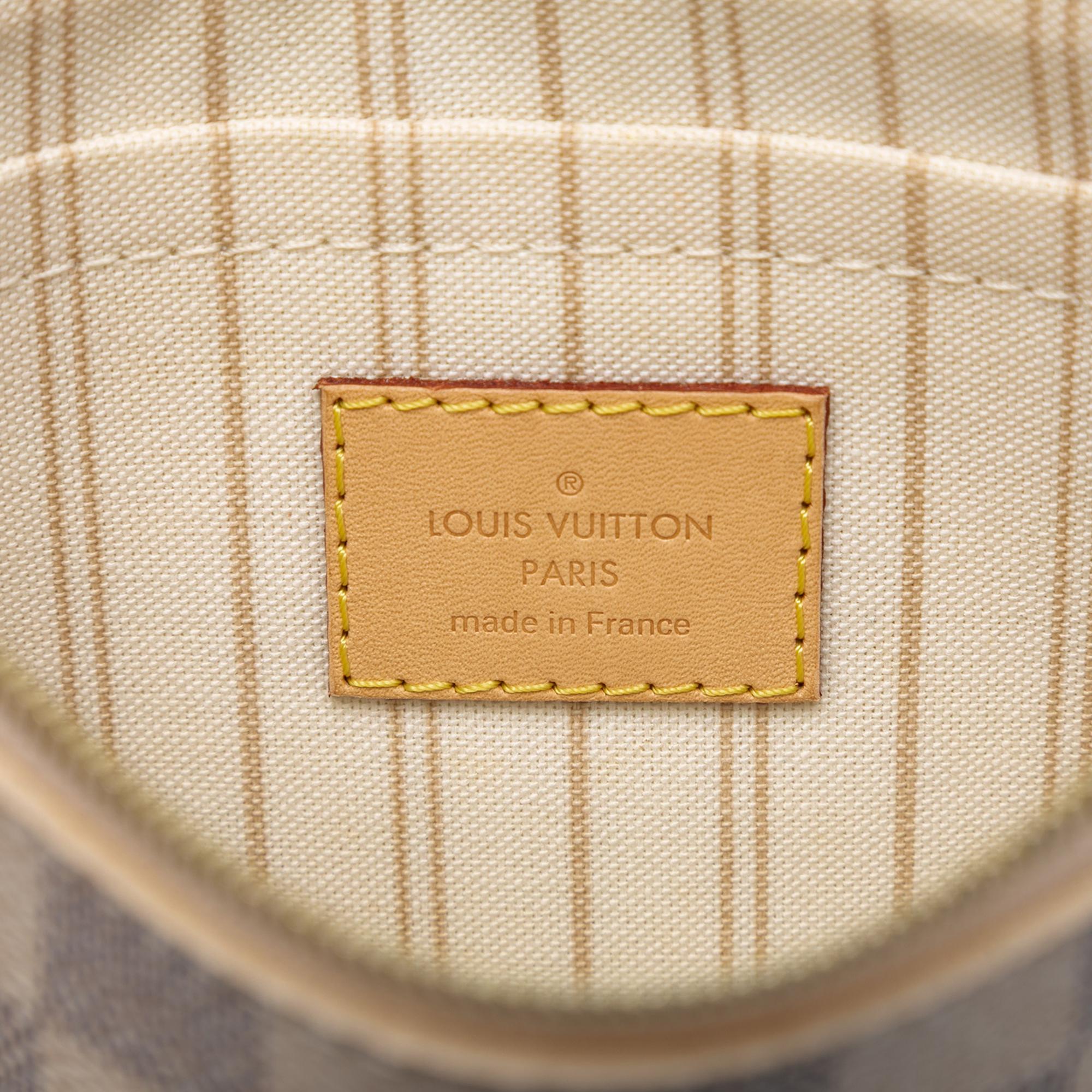 Louis Vuitton Damier Azur Neverfull MM Pouch
