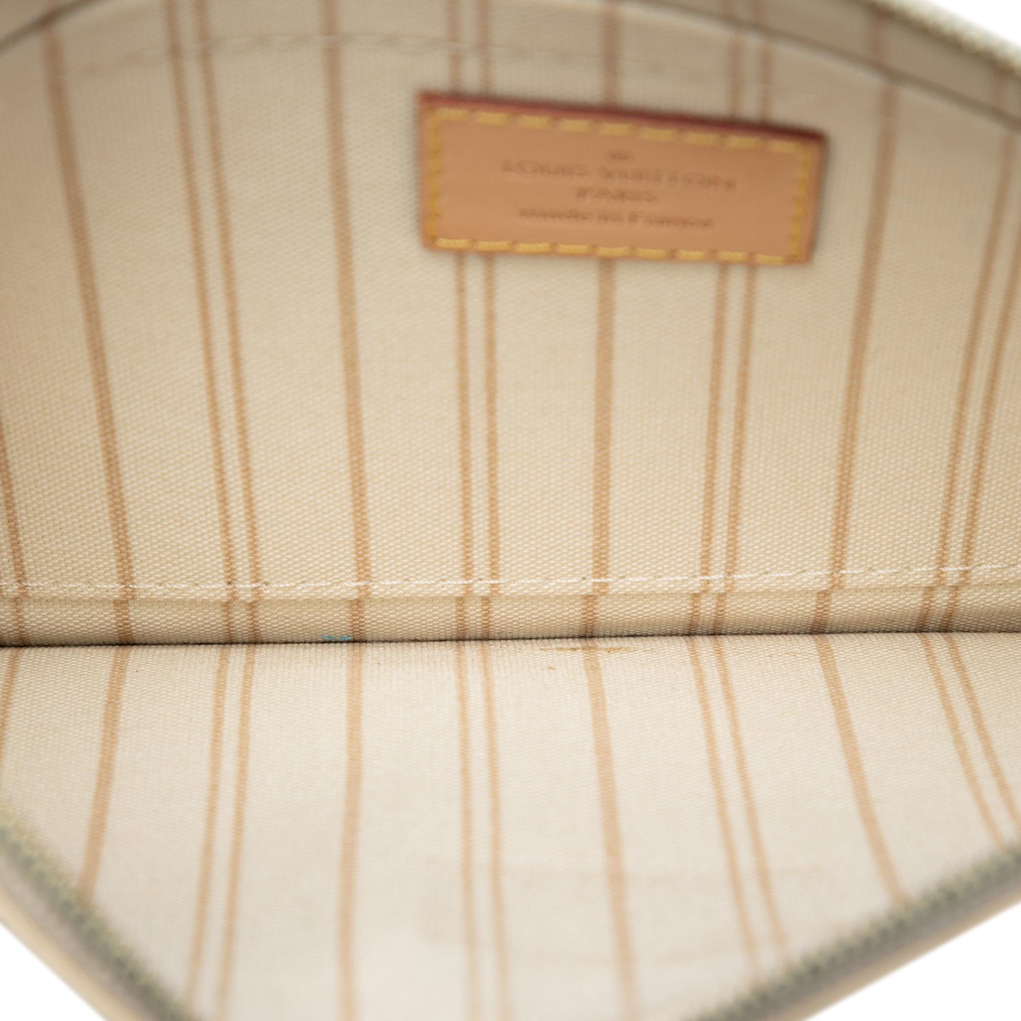 Louis Vuitton Damier Azur Neverfull MM Pouch