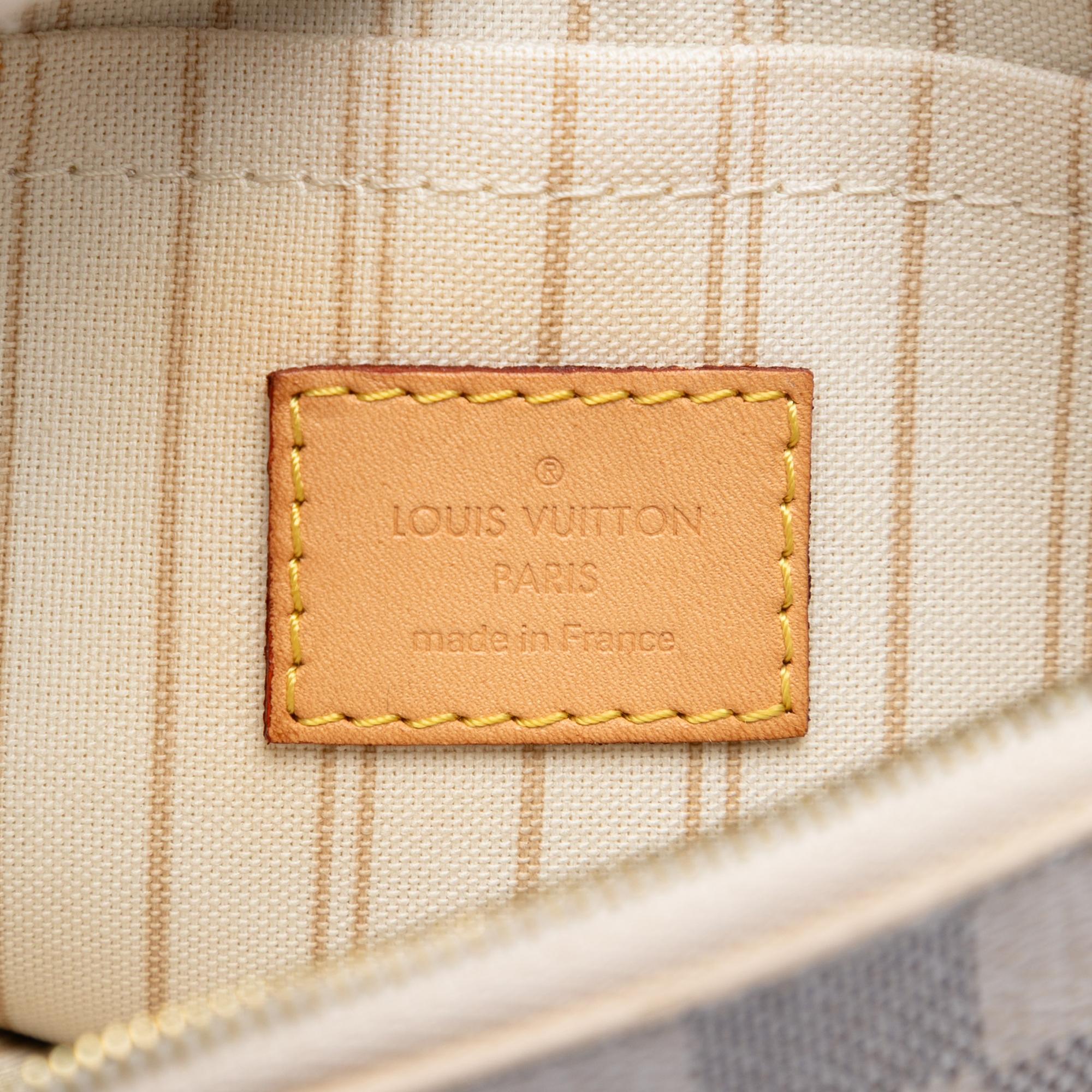 Louis Vuitton Damier Azur Neverfull MM Pouch