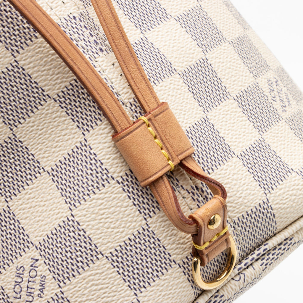 Louis Vuitton Damier Azur Neverfull MM Tote (SHF-Qy78xW)