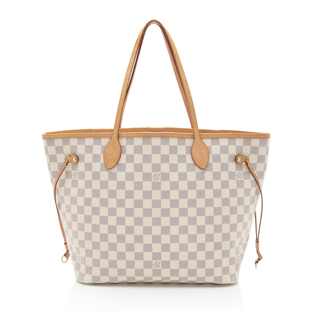 Louis Vuitton Damier Azur Neverfull MM Tote (SHF-Qy78xW)