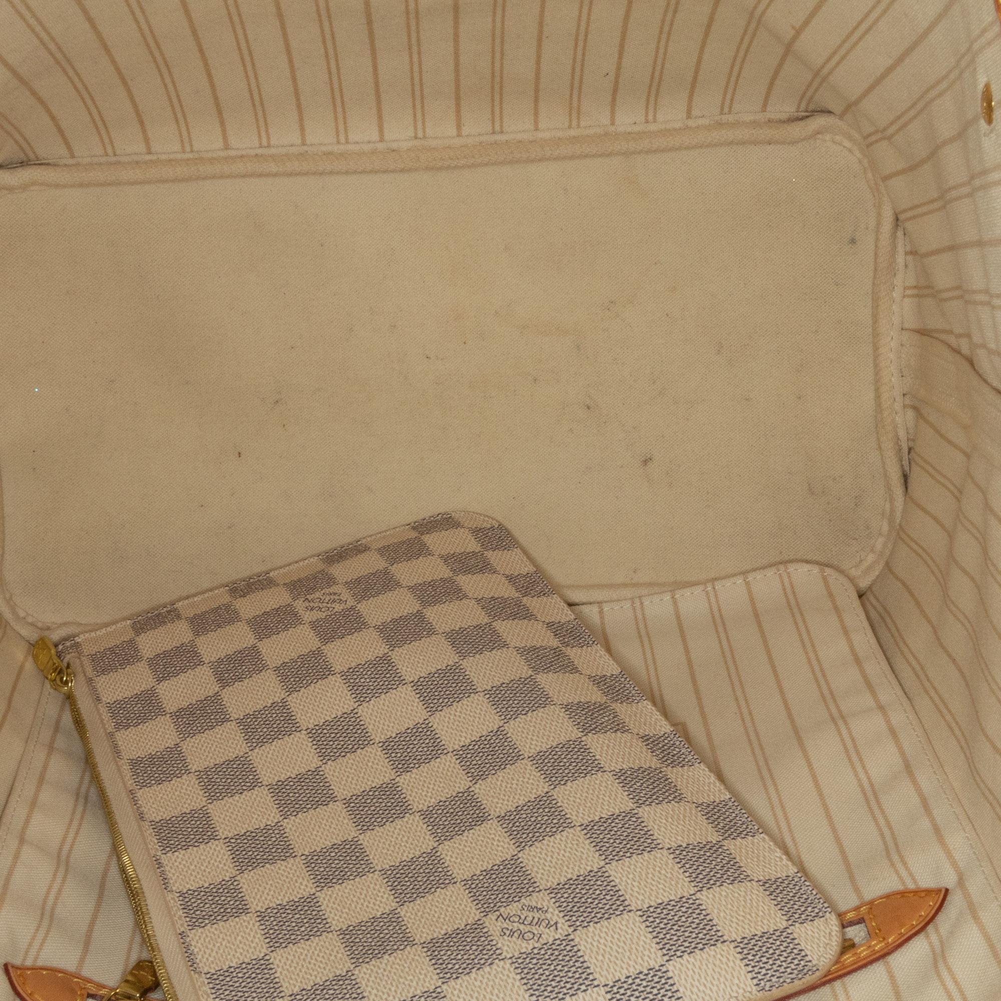 Louis Vuitton Damier Azur Neverfull MM (SHG-NO1pMI)