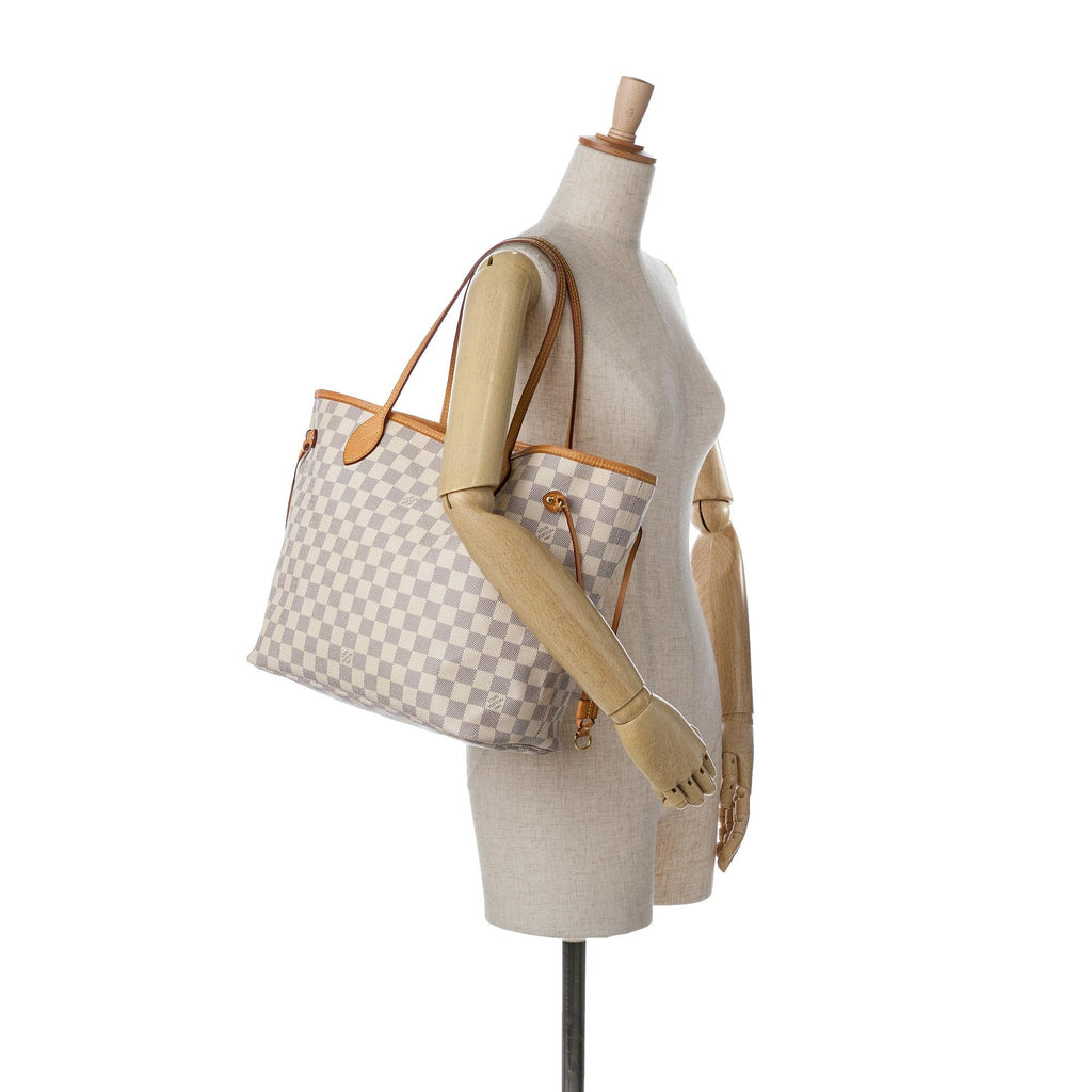 Louis Vuitton Damier Azur Neverfull MM (SHG-NO1pMI)