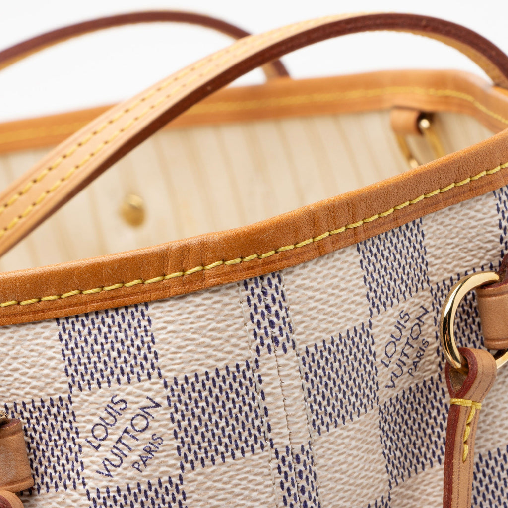 Louis Vuitton Damier Azur Neverfull PM Tote (SHF-JcINxN)