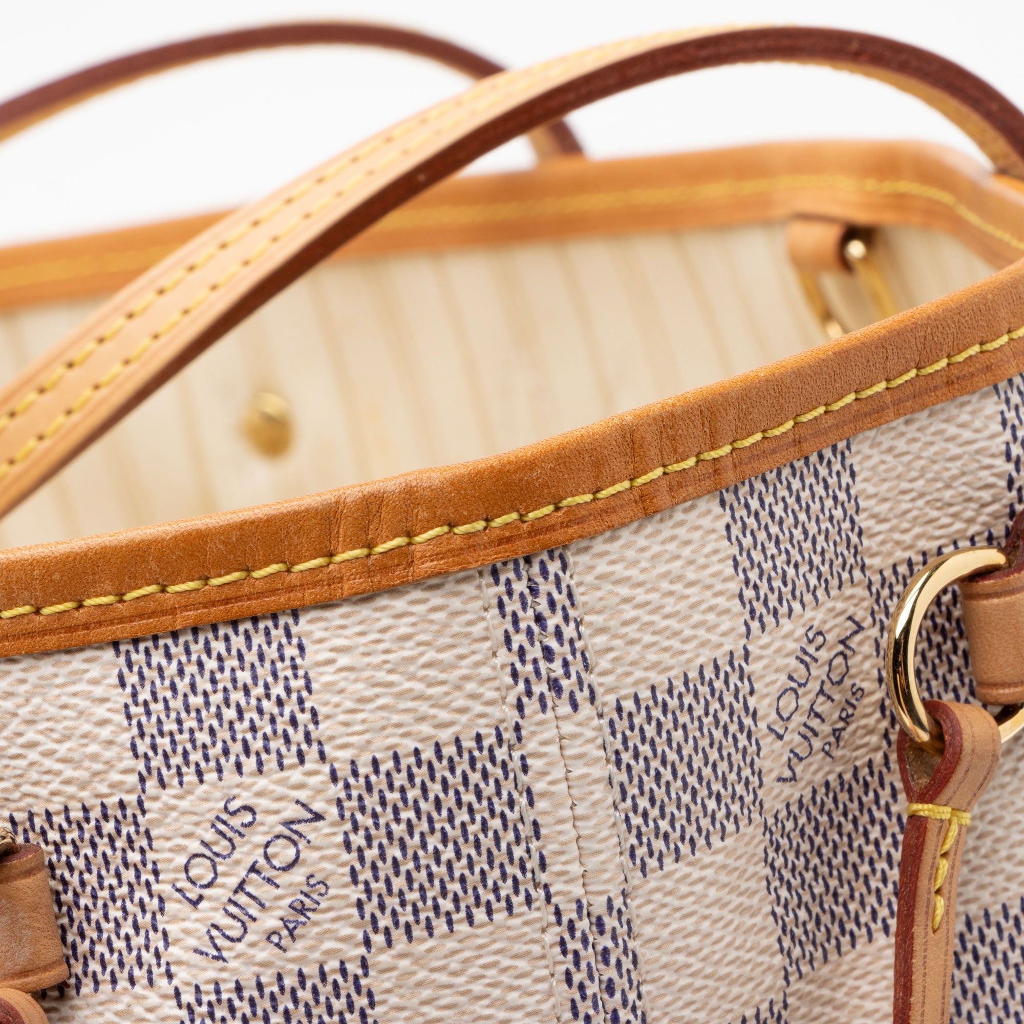 Louis Vuitton Damier Azur Neverfull PM Tote (SHF-JcINxN)