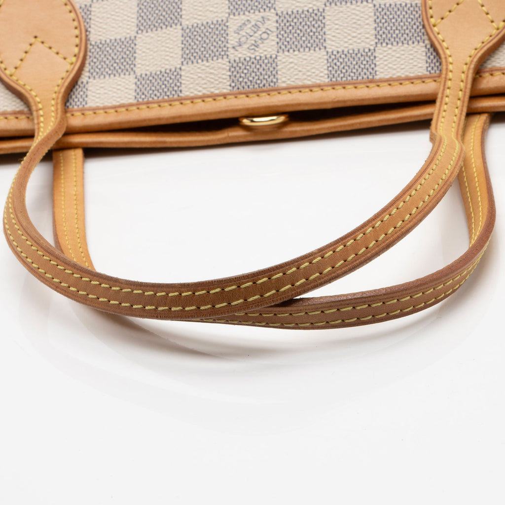 Louis Vuitton Damier Azur Neverfull PM Tote (SHF-DxgmLJ)