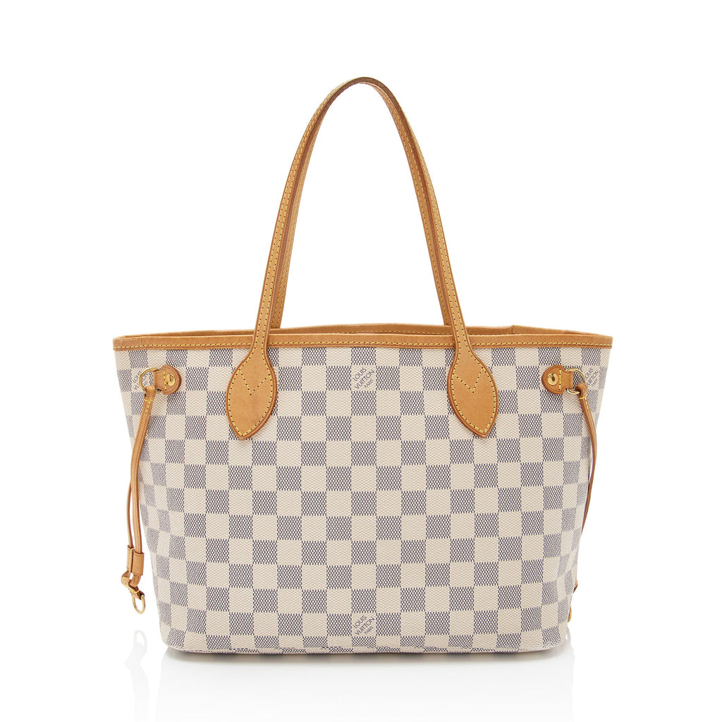 Louis Vuitton Damier Azur Neverfull PM Tote (SHF-DxgmLJ)