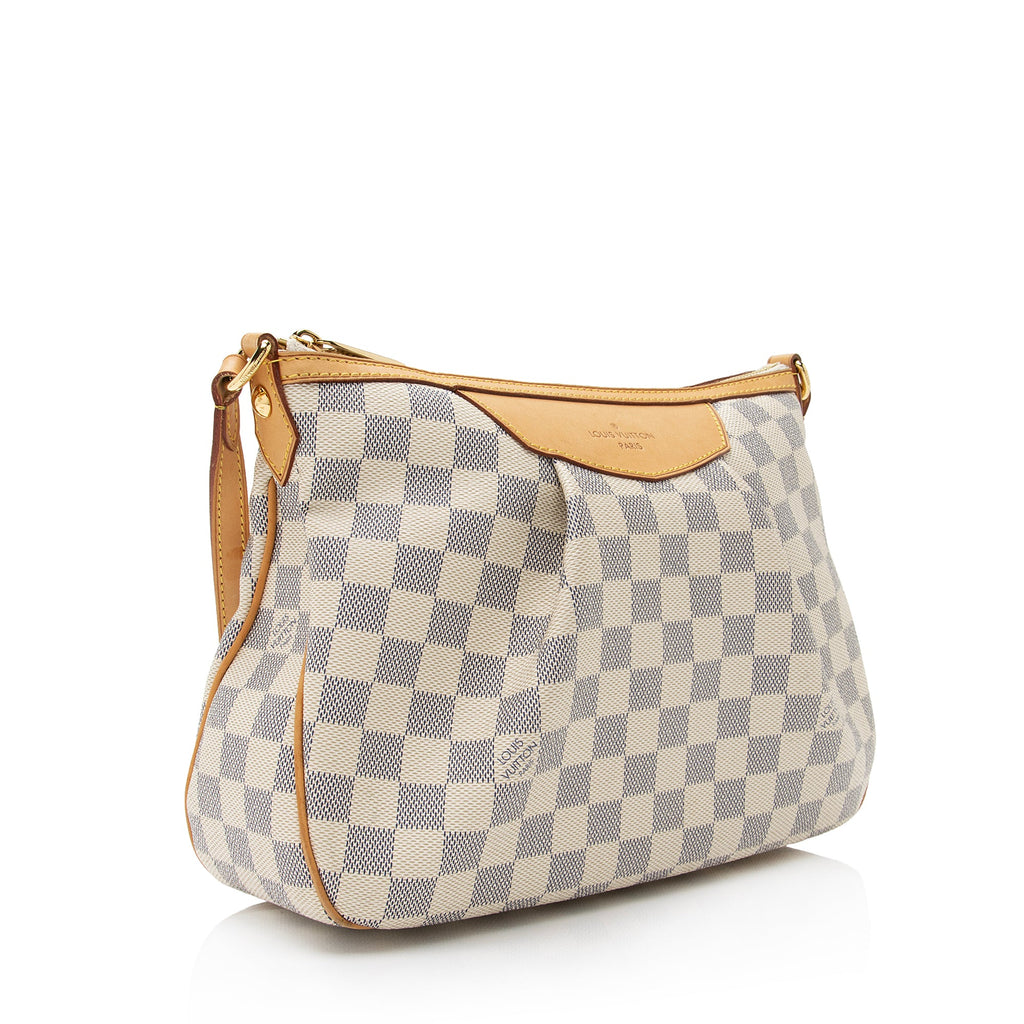 Louis Vuitton Damier Azur Siracusa PM Shoulder Bag (SHF-JlsstH)