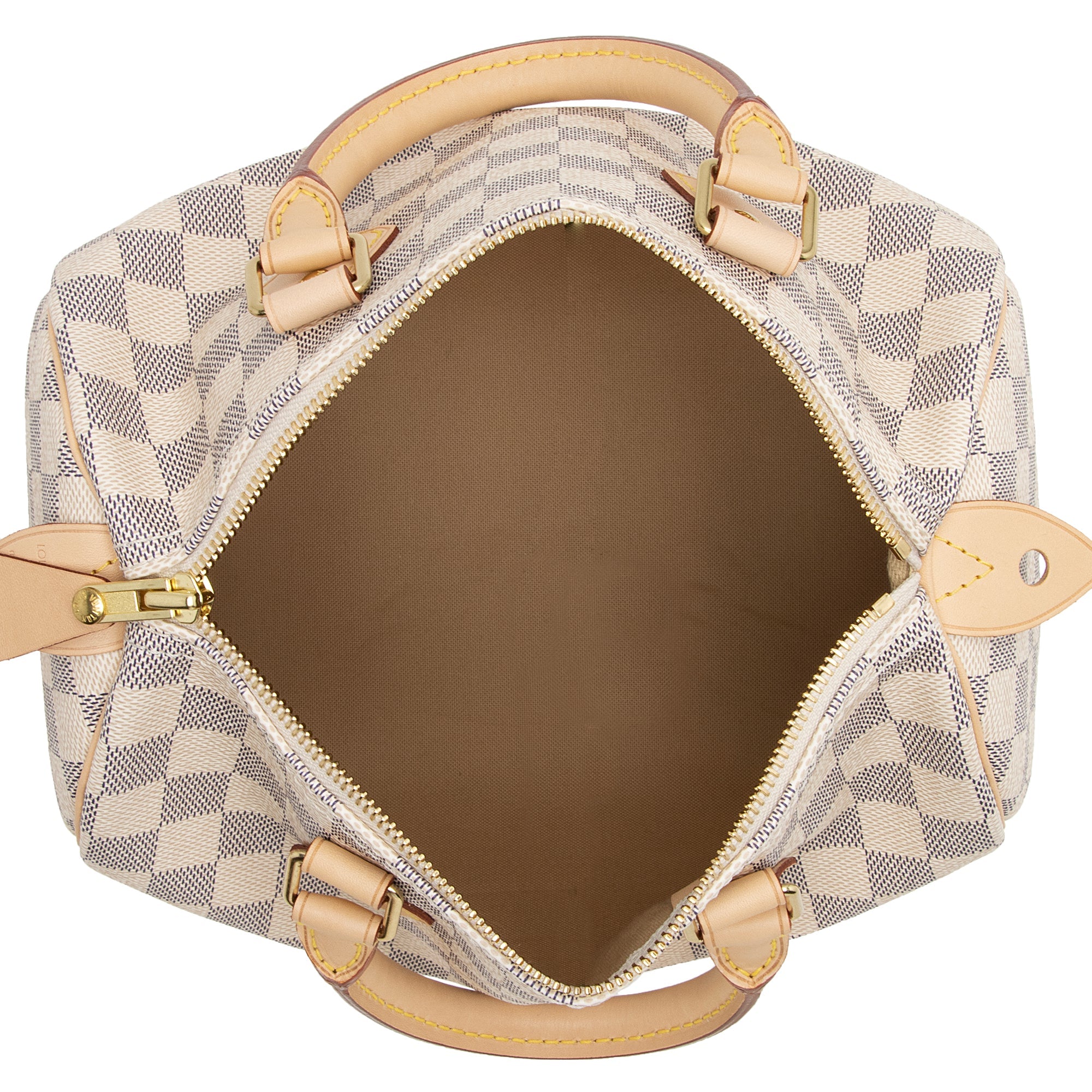 Louis Vuitton Damier Azur Speedy 25 Satchel (SHF-mICLk2)