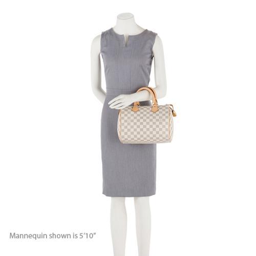 Louis Vuitton Damier Azur Speedy 25 Satchel (SHF-mICLk2)