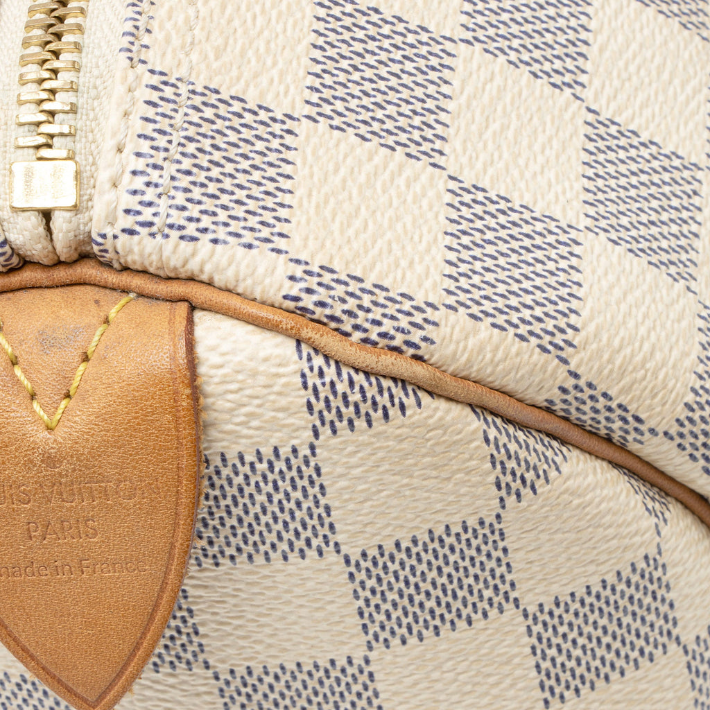 Louis Vuitton Damier Azur Speedy 25 Satchel